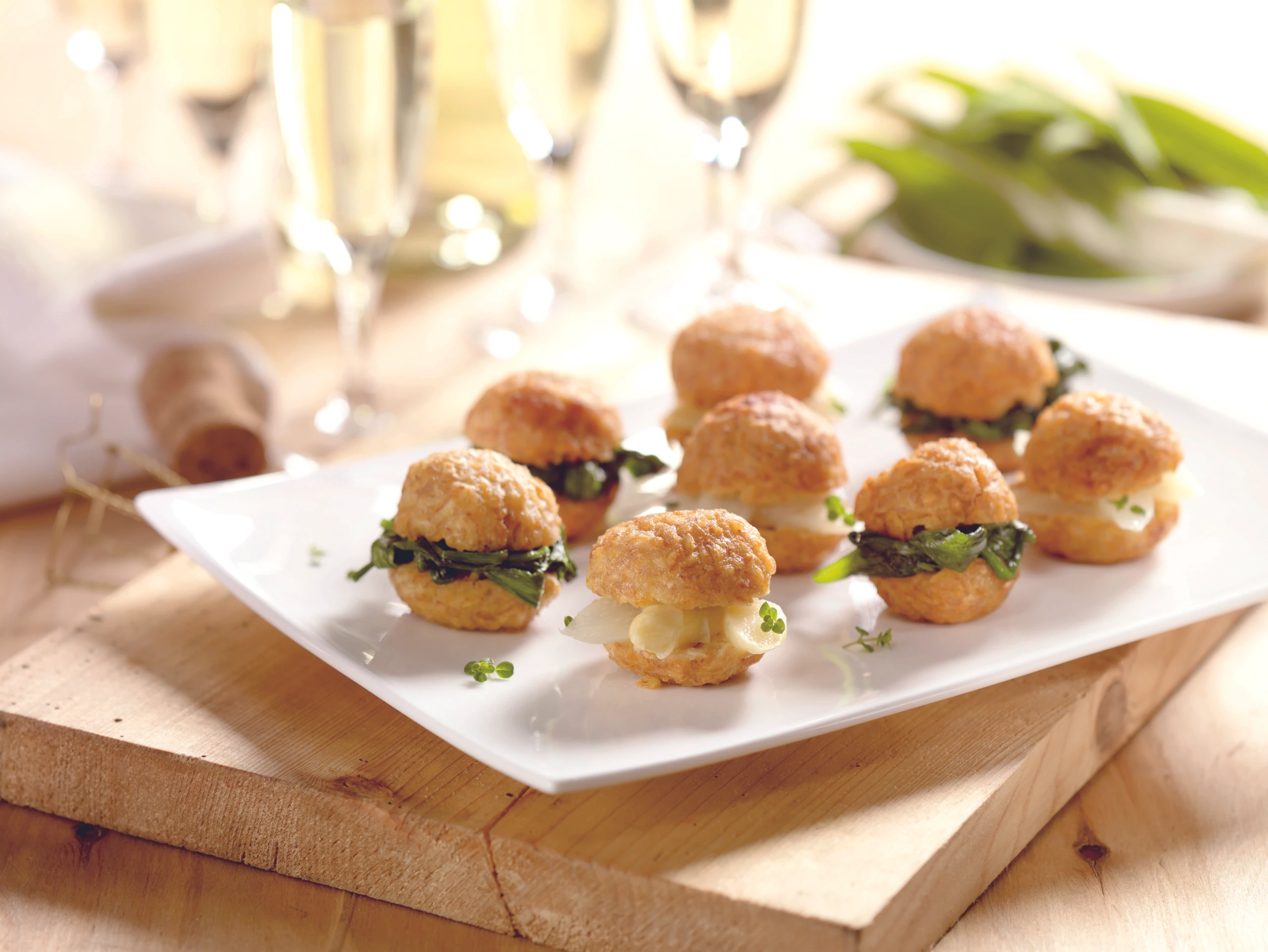 Einkornbällchen mit Spargel und Bärlauch