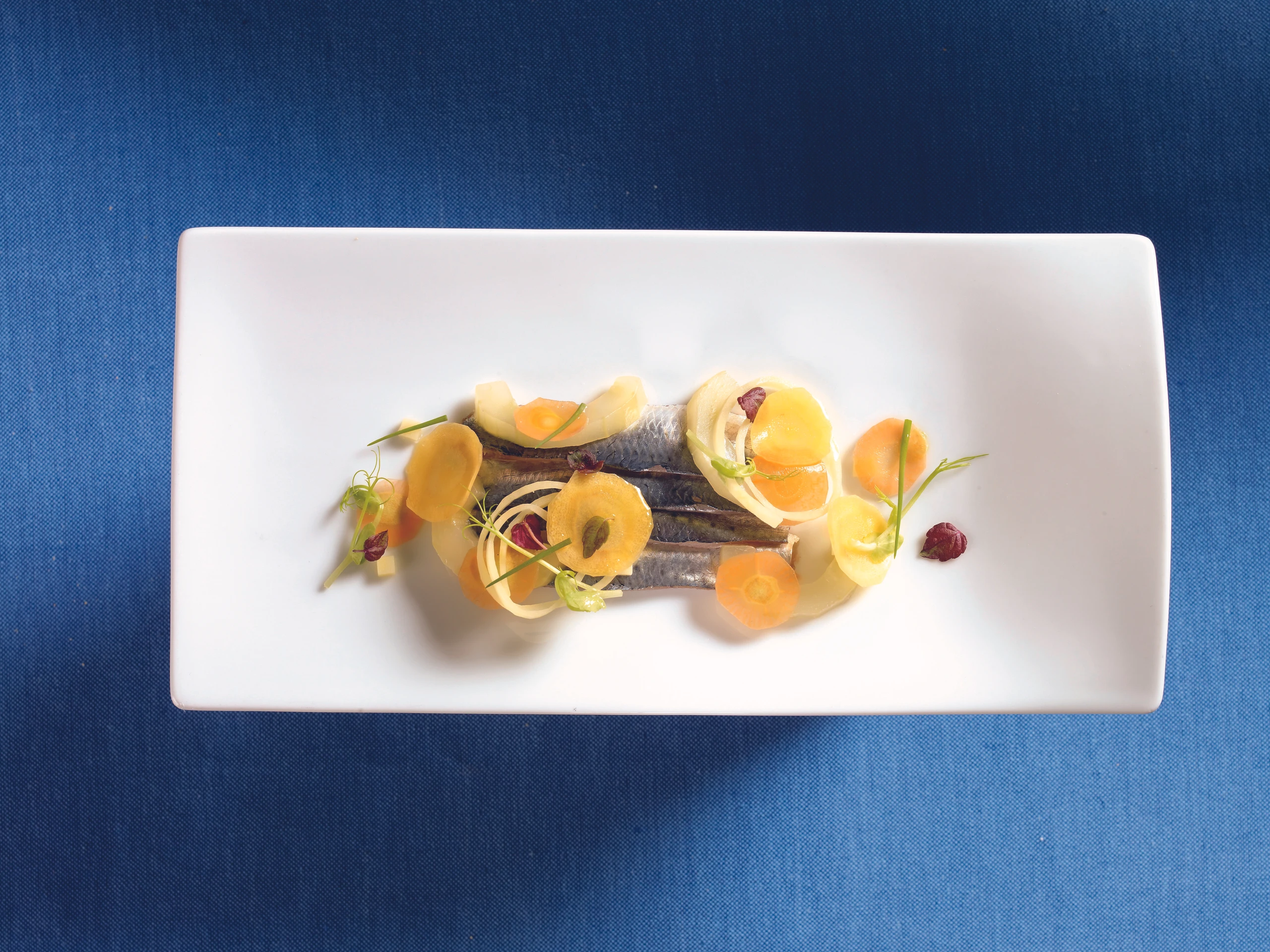 Eingelegte Sardinen mit Senfgurke