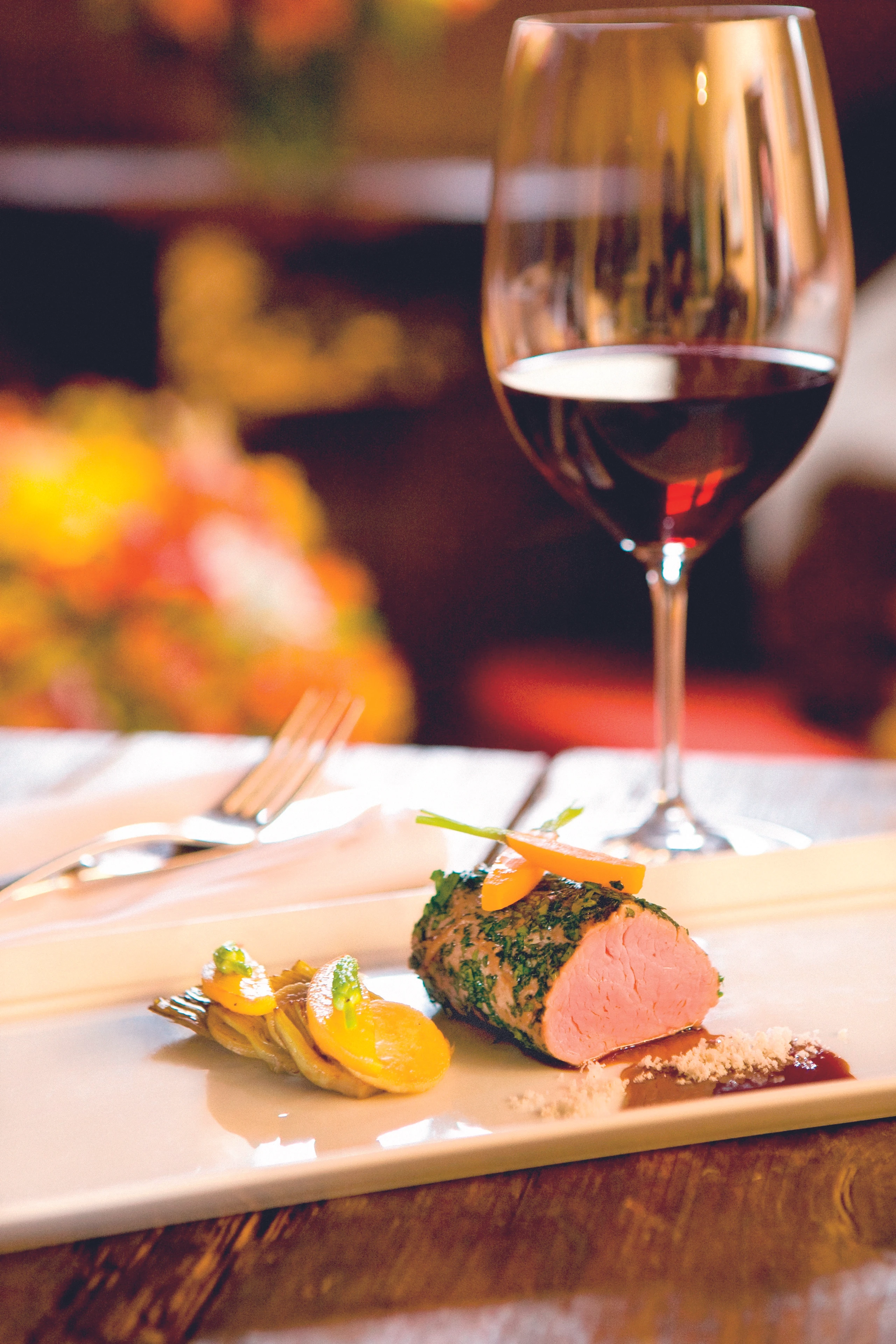 Kalbsfilet mit Gremolata und Sauce Albufera