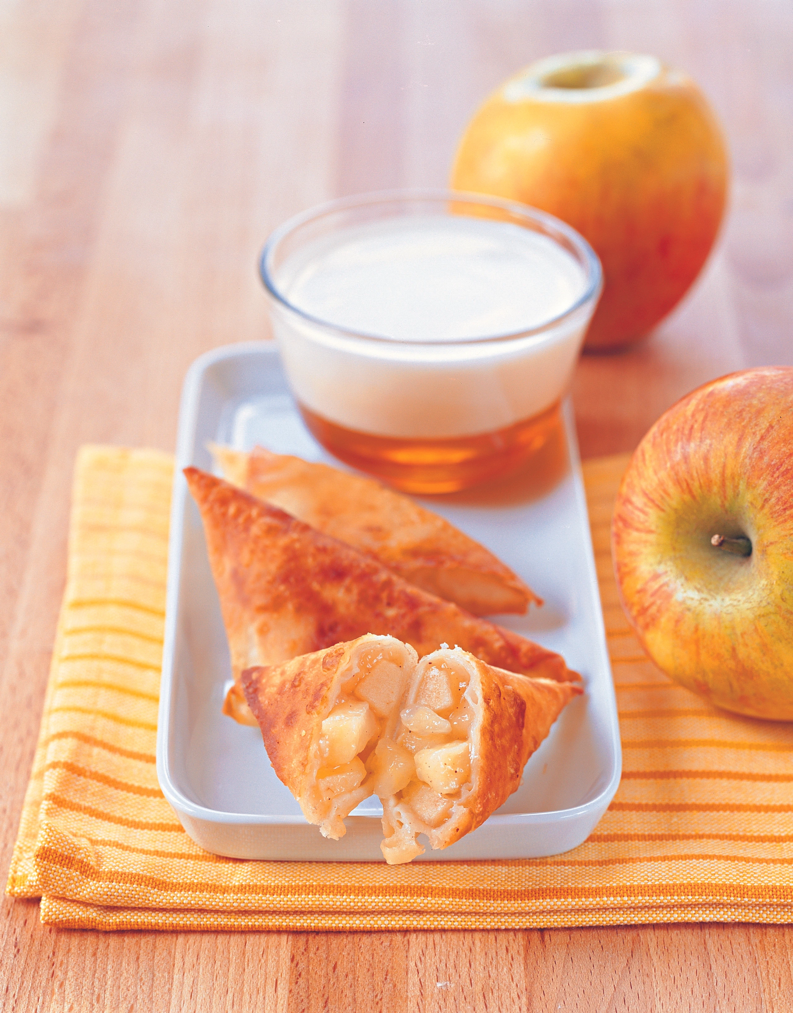 Apfel-Tascherln mit Apfelschaum