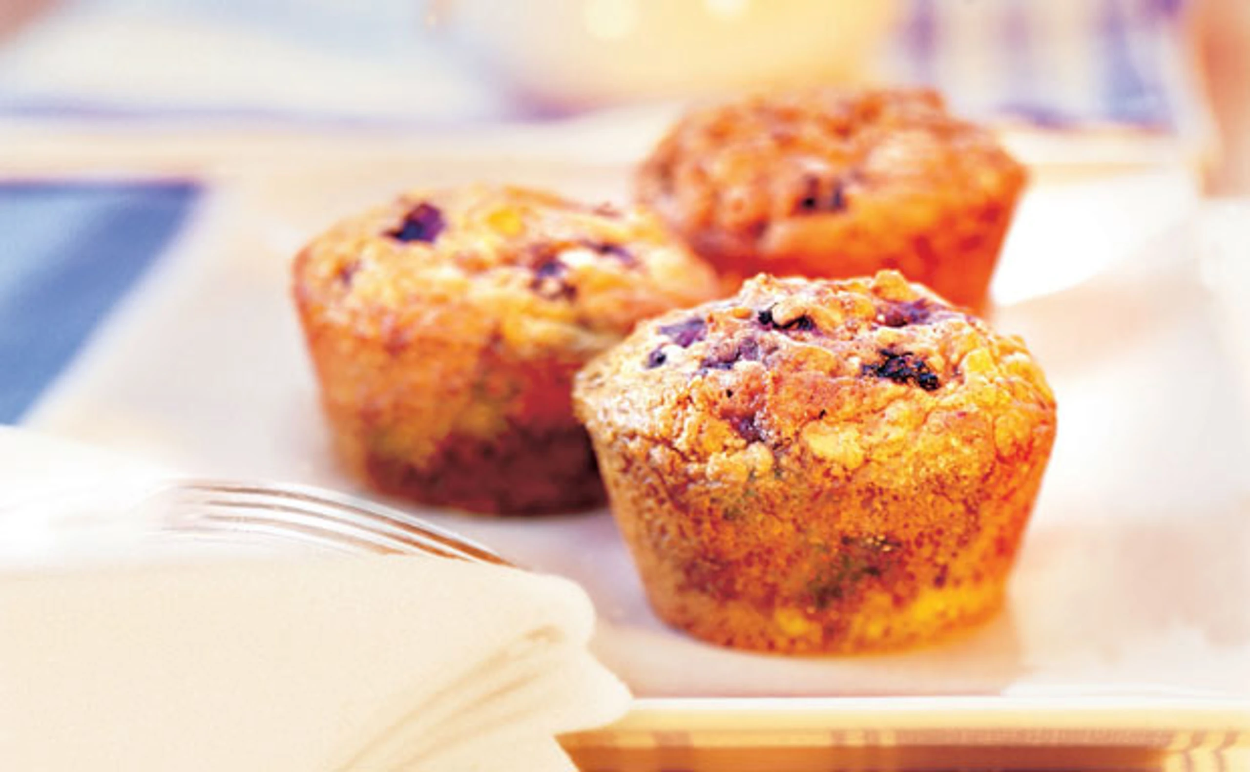 Haferflocken-Beeren-Muffins