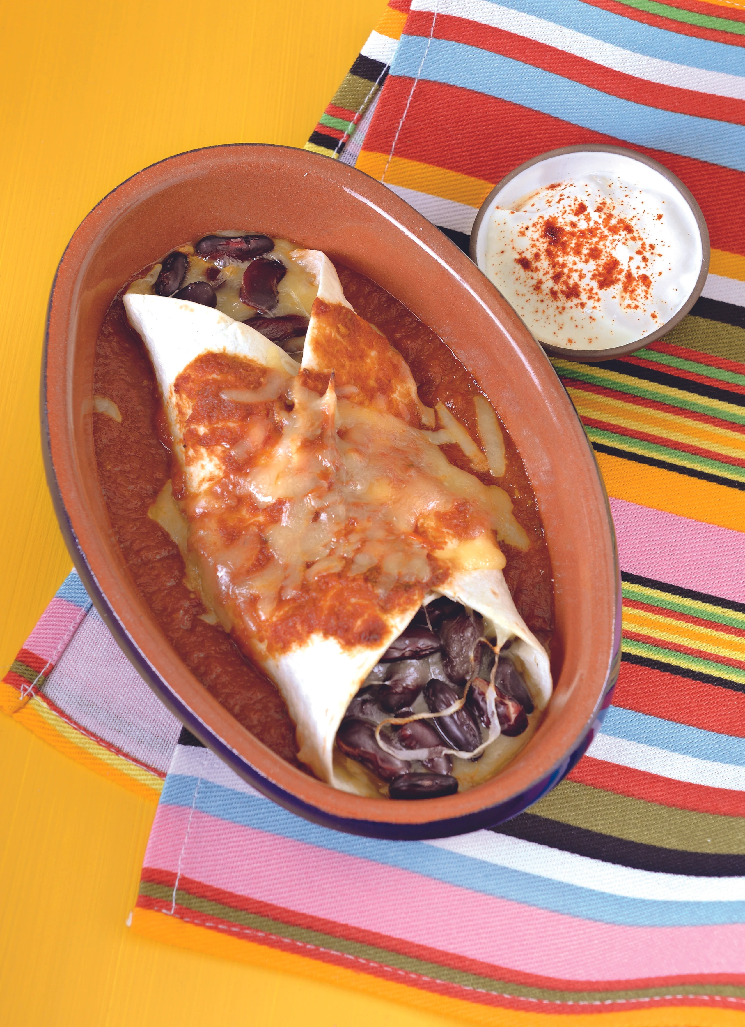 Mexikanische Veggie-Enchiladas: Überbackene Tortillas