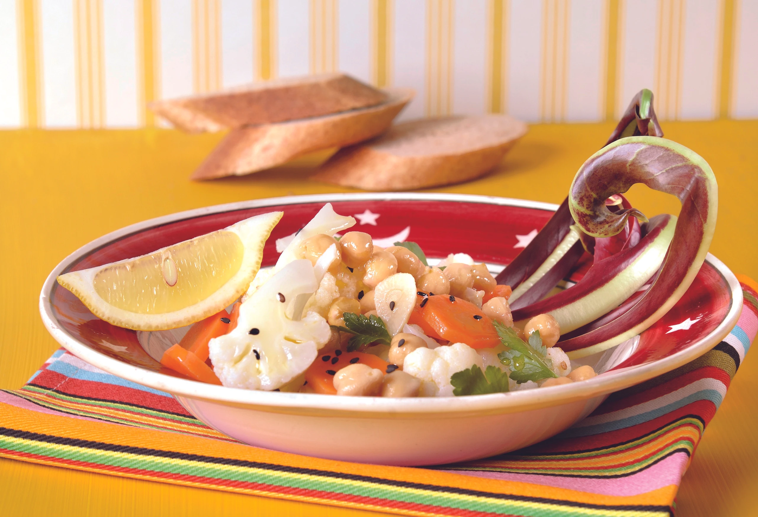 Marokkanischer Kichererbsen Salat