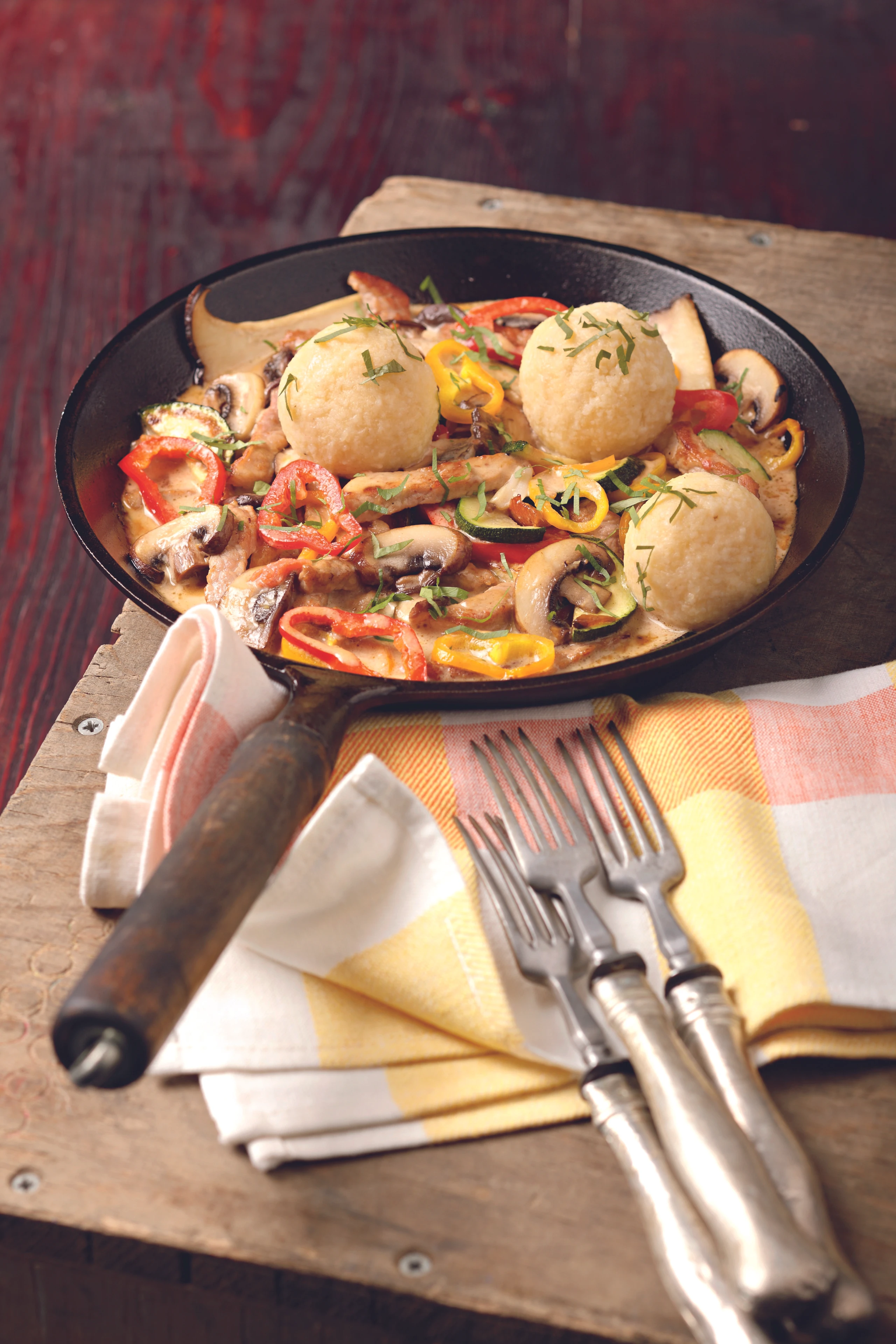 Schweinsgeschnetzeltes mit Pilzen