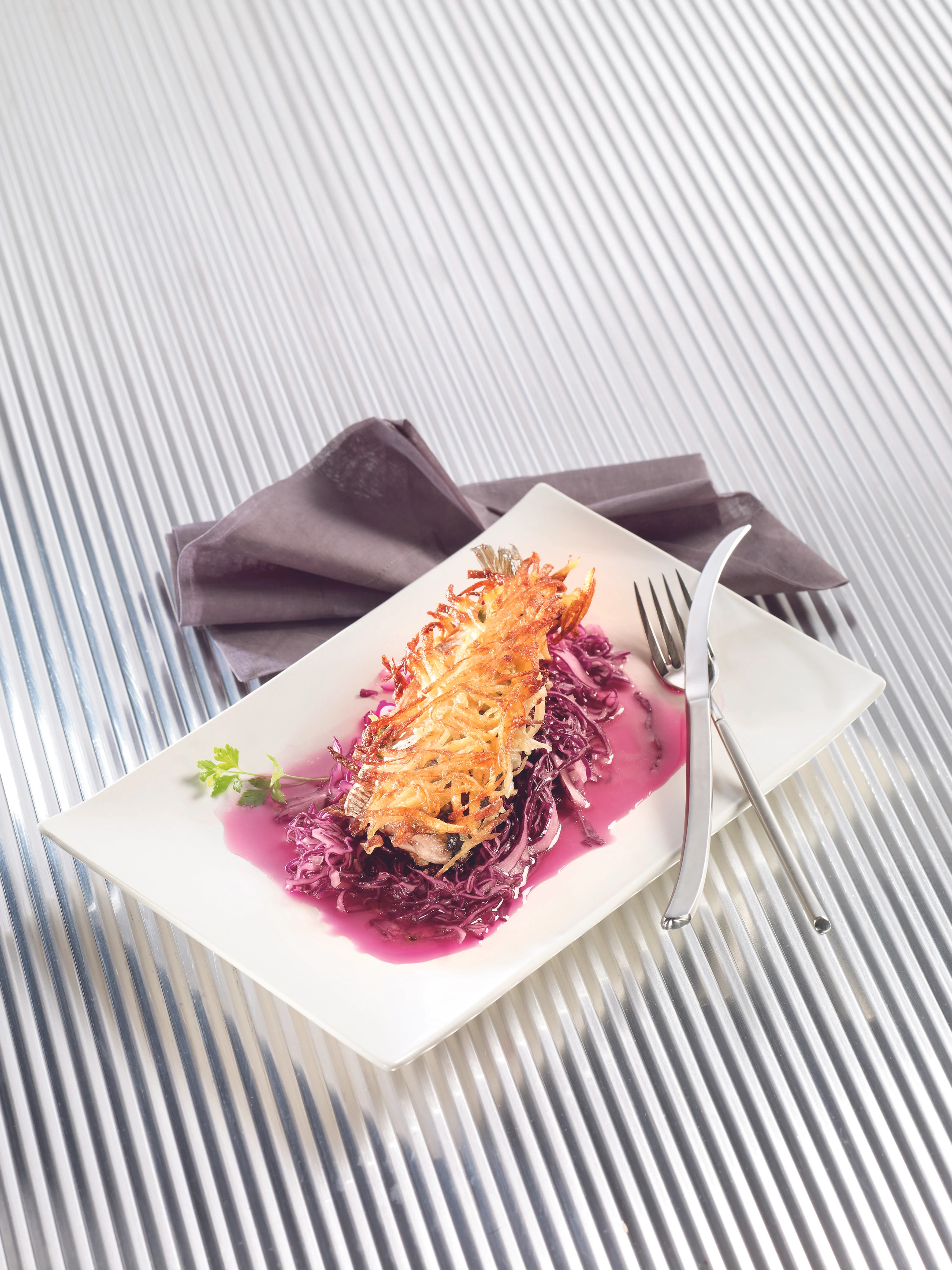 Hering in der Erdäpfelkruste