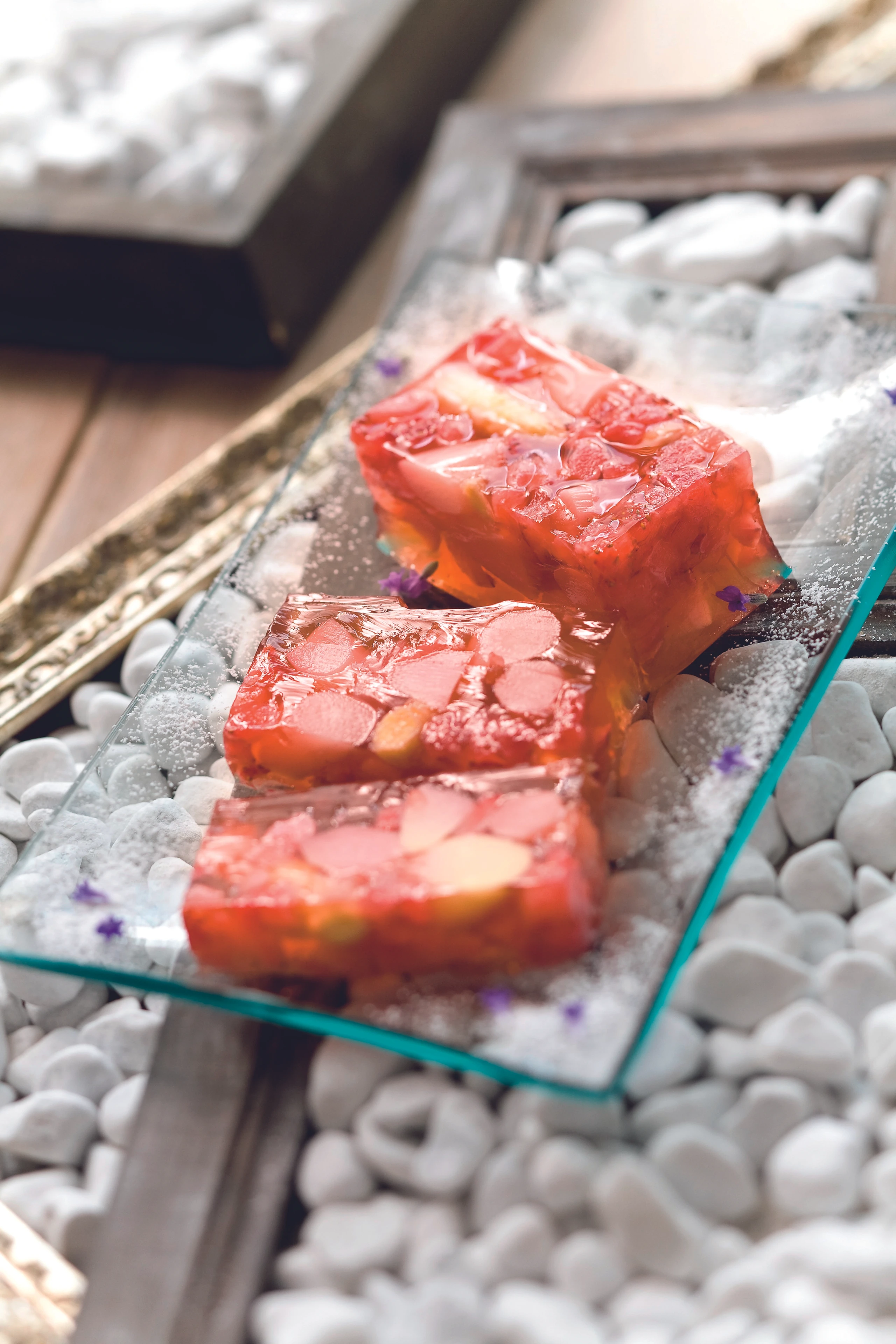 Erdbeer-Spargel-Sülzchen