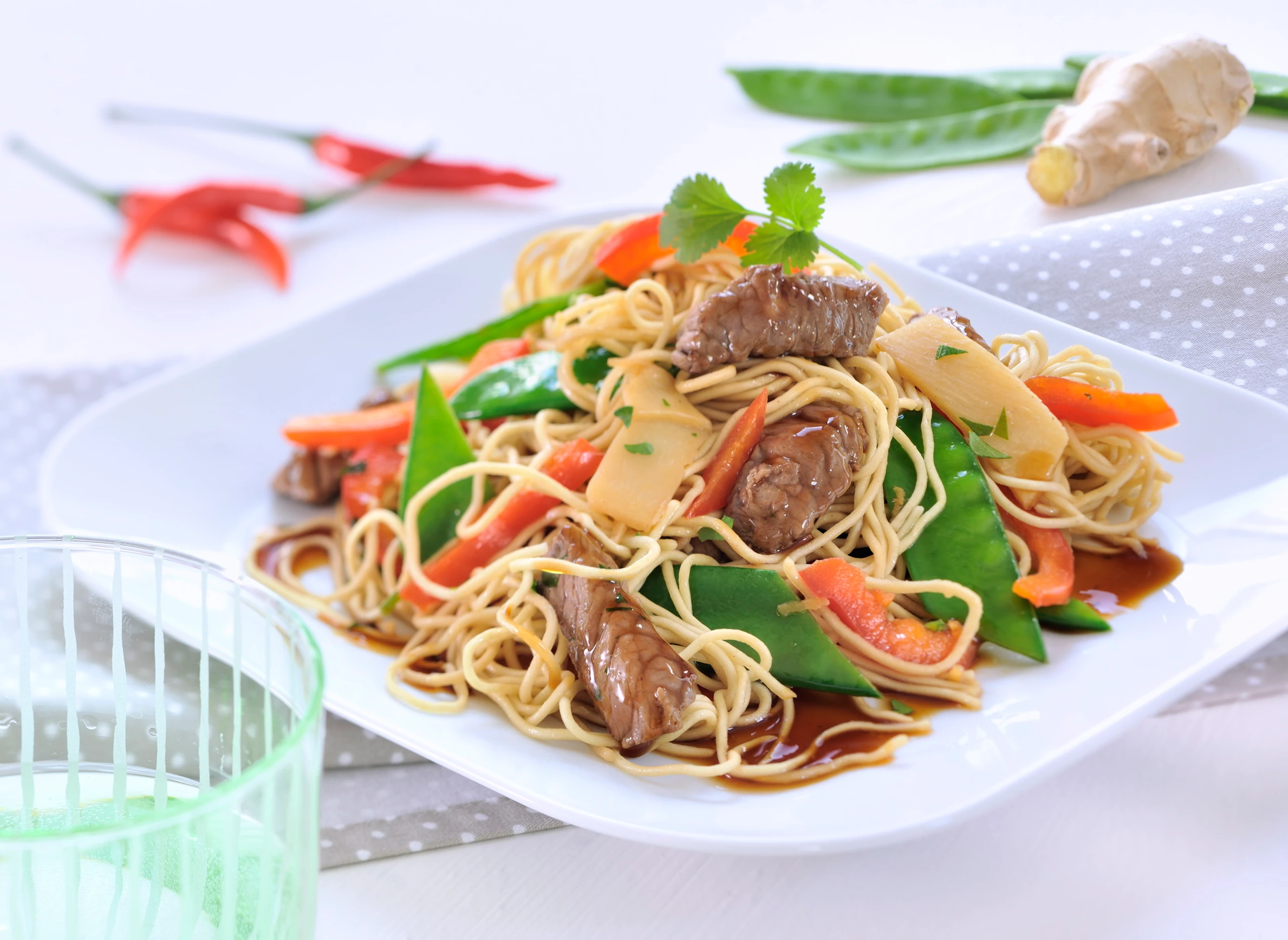 Gebratene Eiernudeln