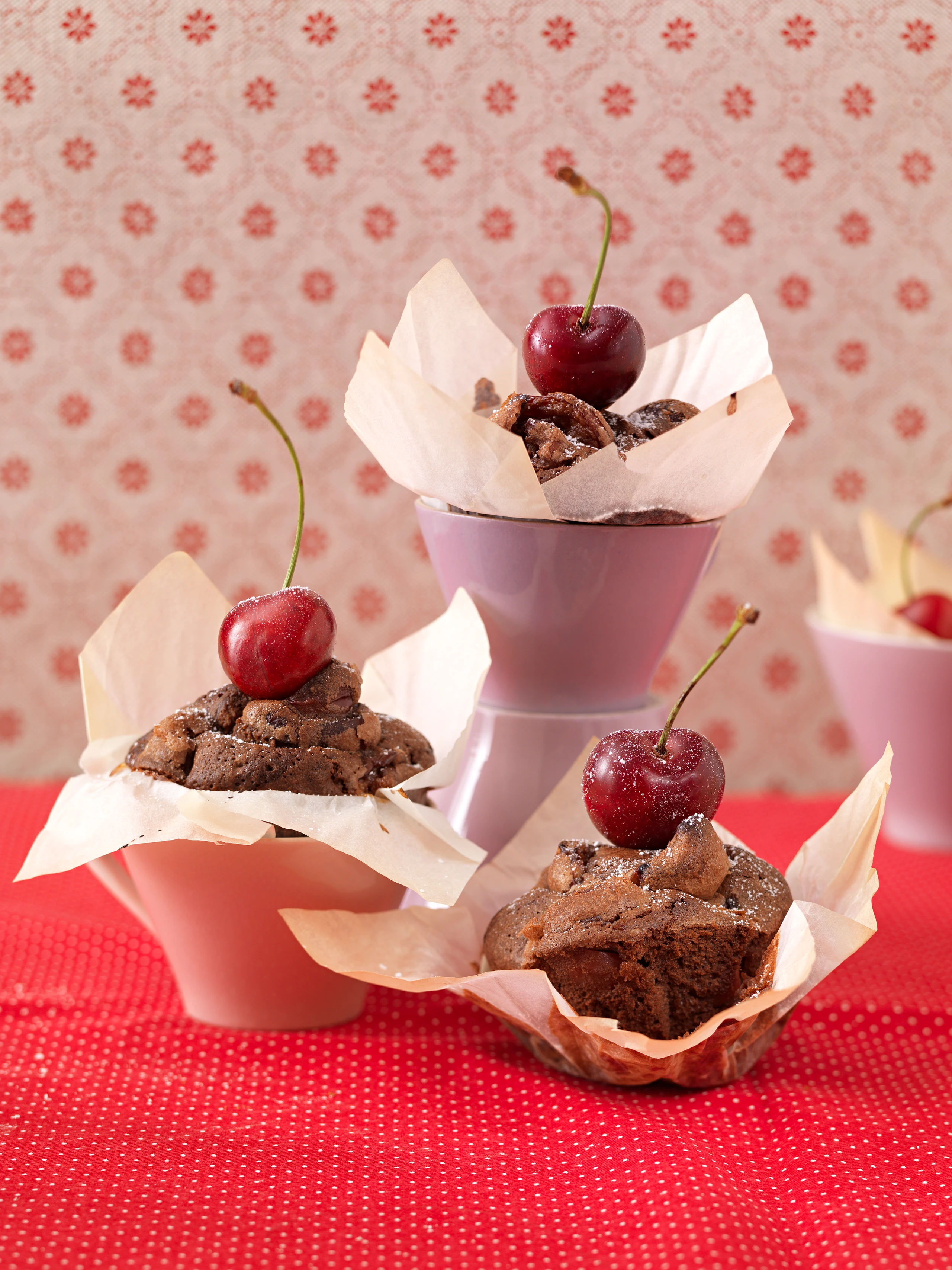 Kirschen-Schokomuffins