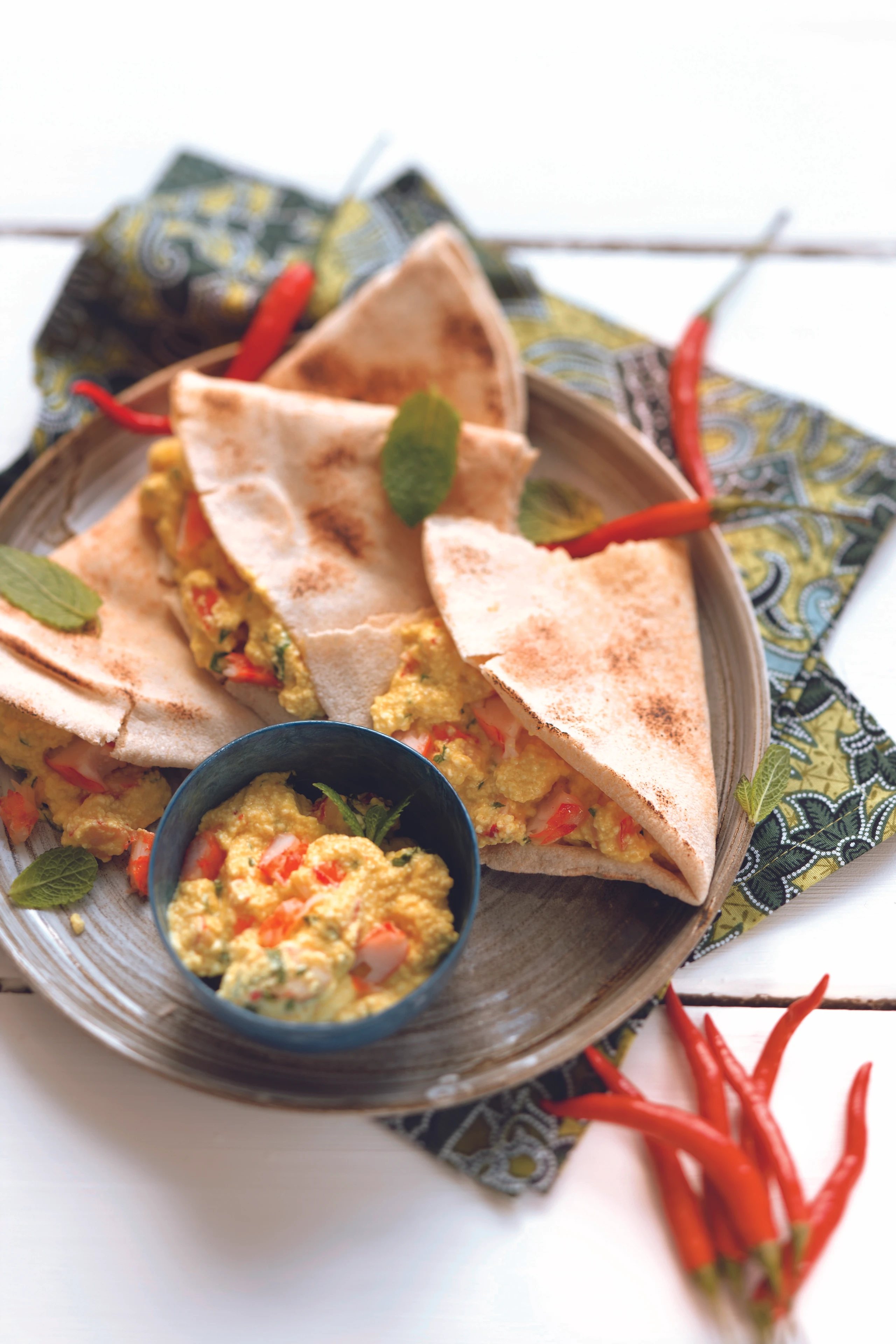 Tofuaufstrich mit Garnelen