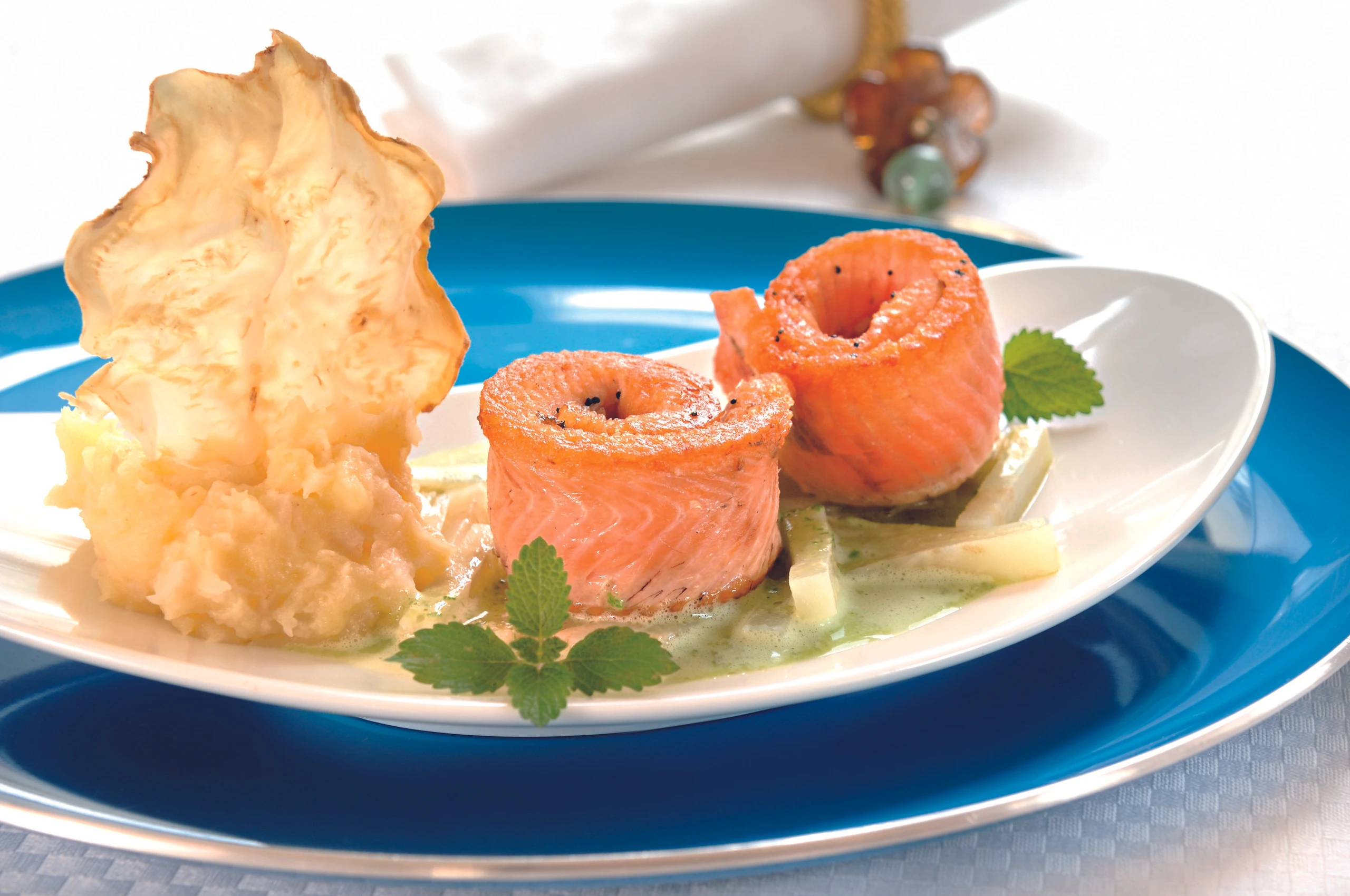 Lachsforellenröllchen