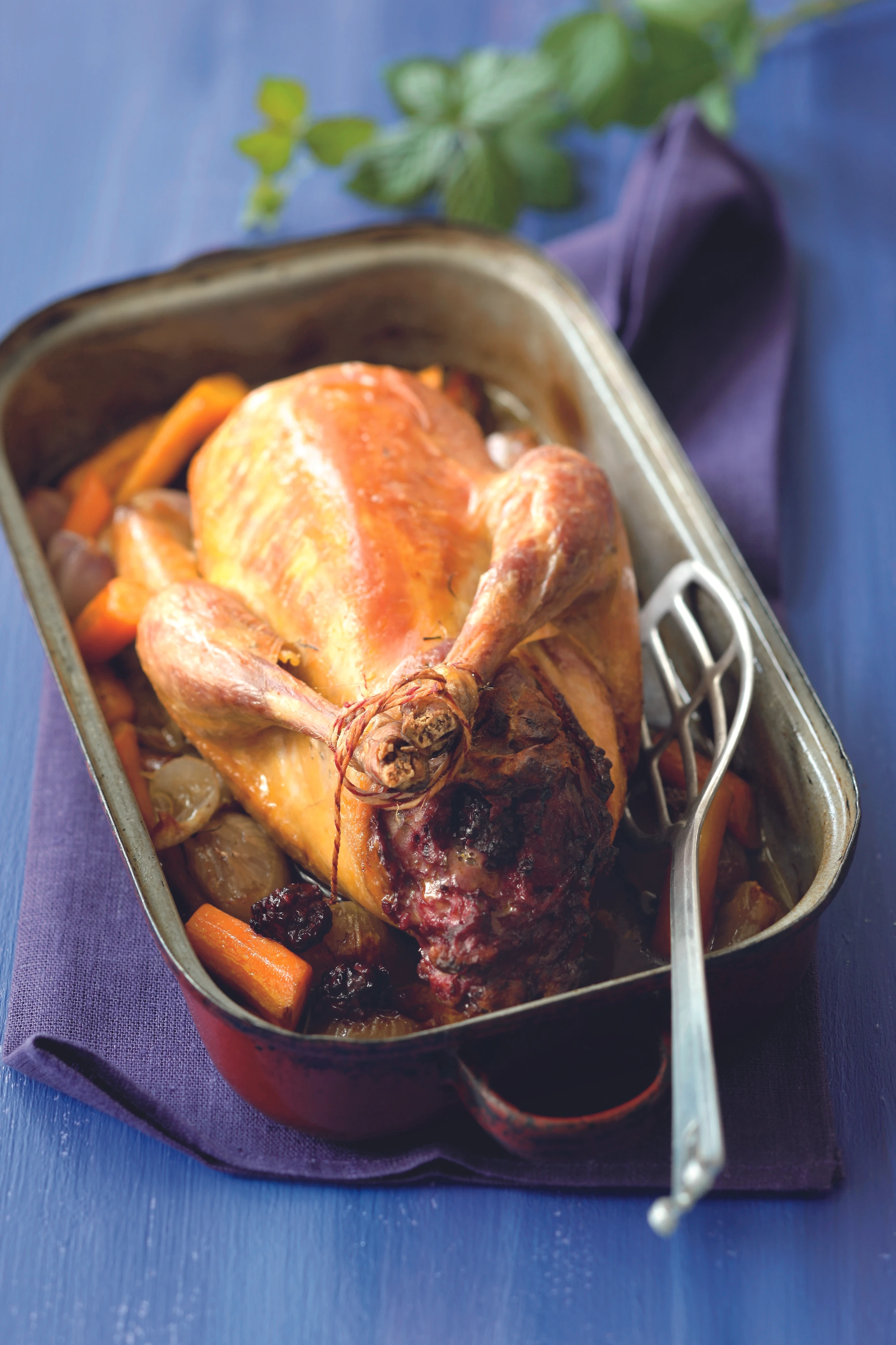 Perlhuhn mit Brombeerfülle