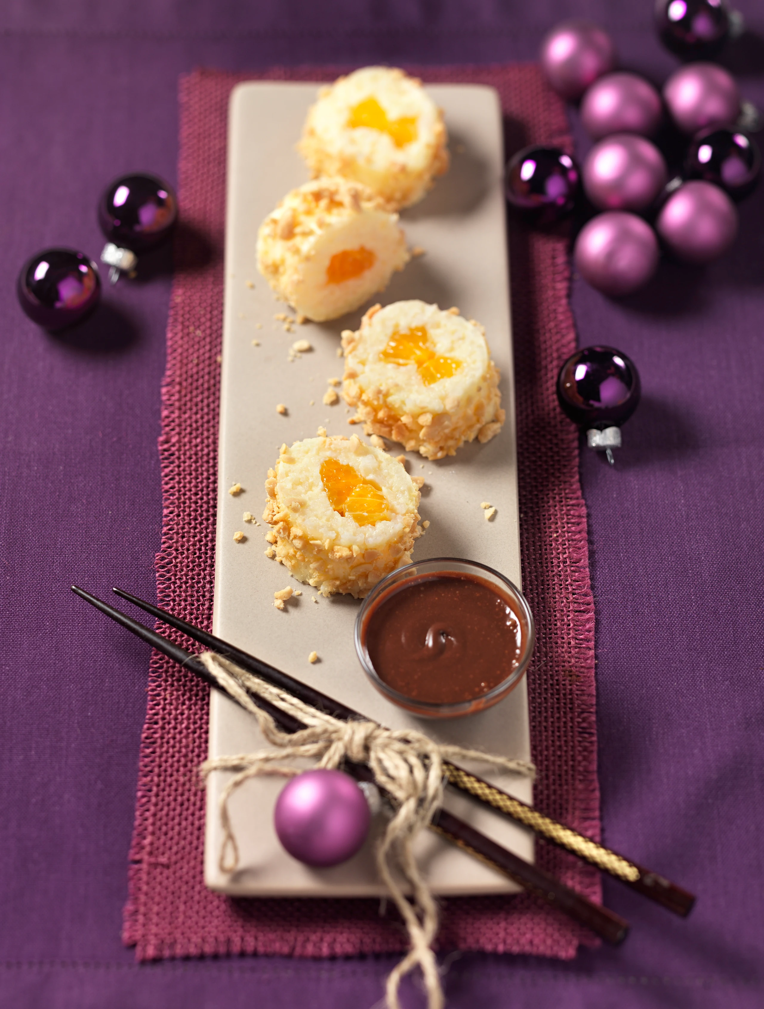 Milchreis-Mandarinen-Maki