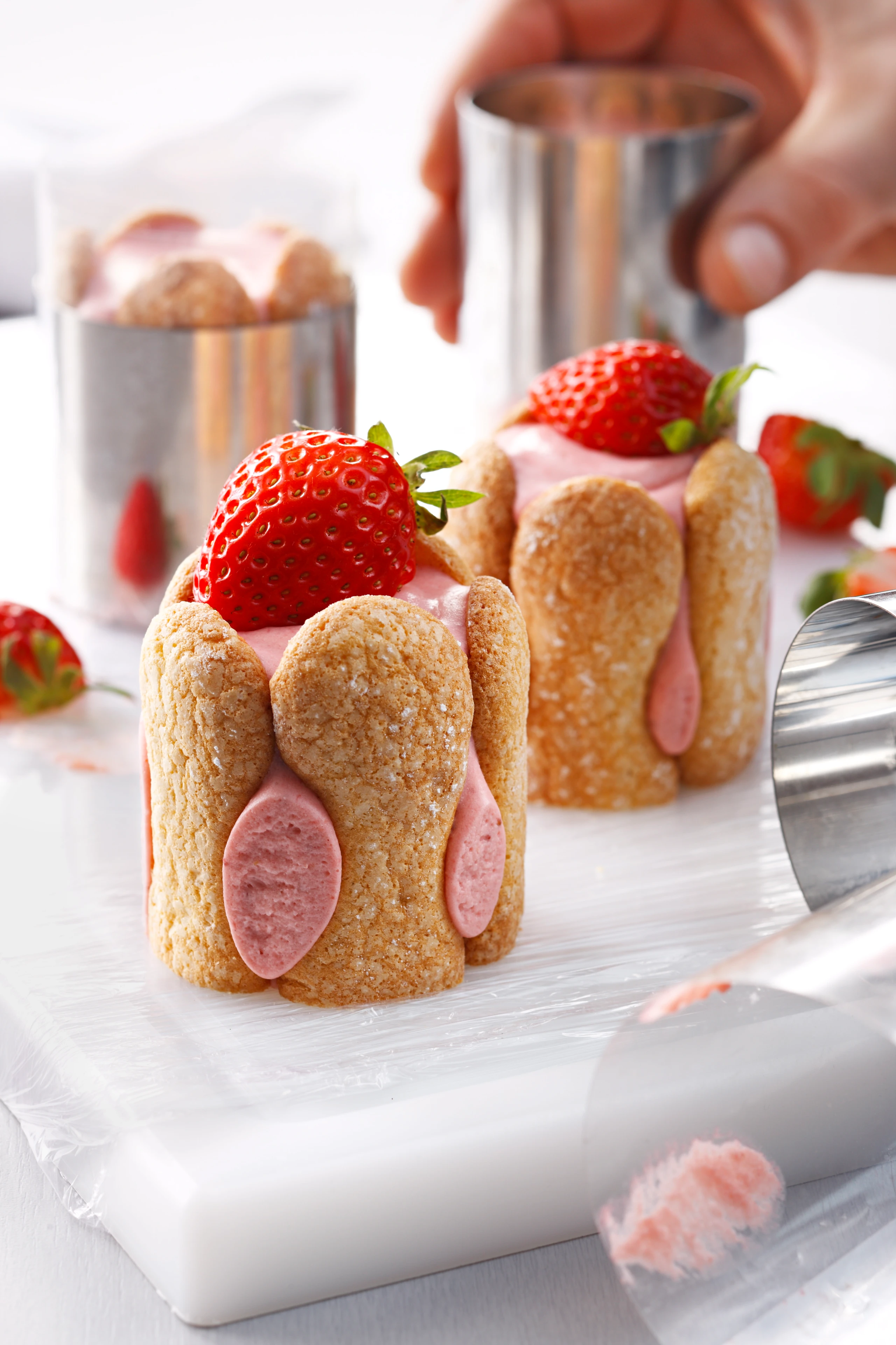 Mini-Erdbeer-Charlotte