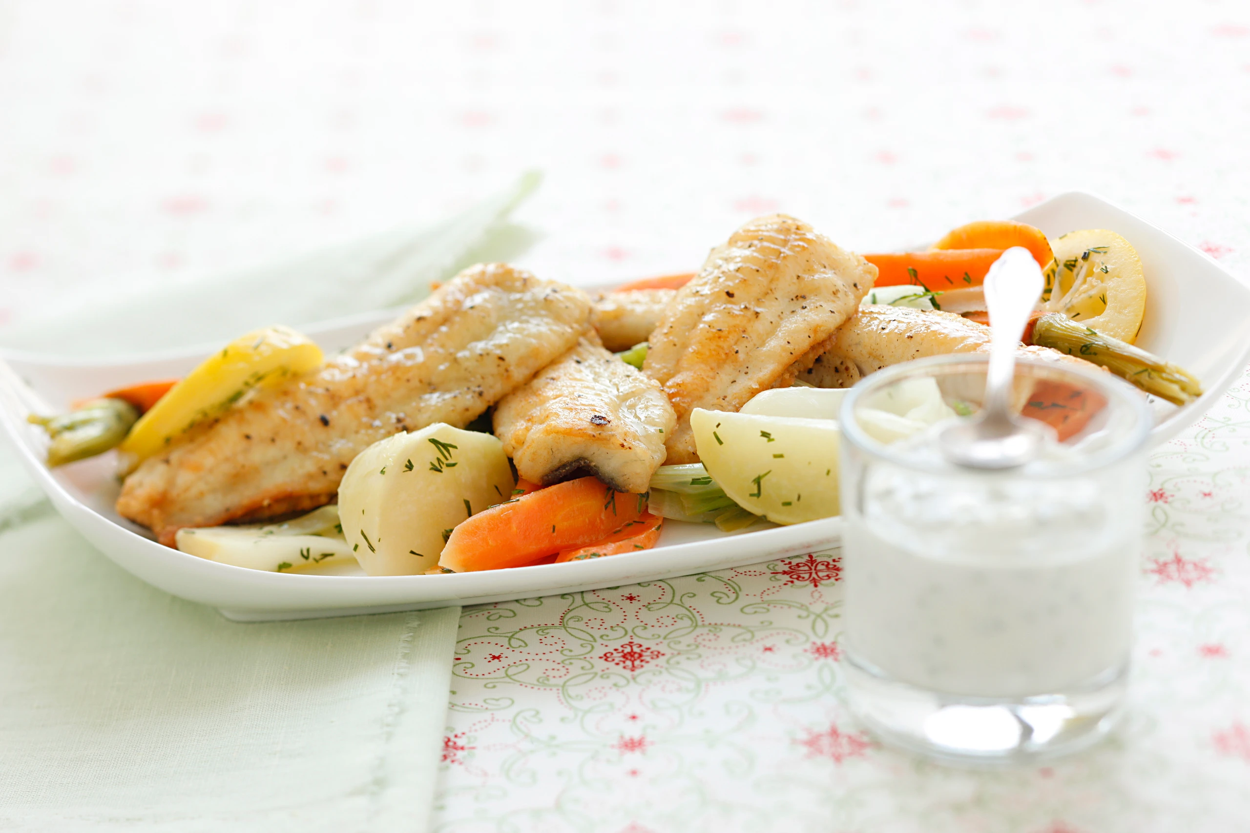 Schollenfilets mit Schnittlauchsauce