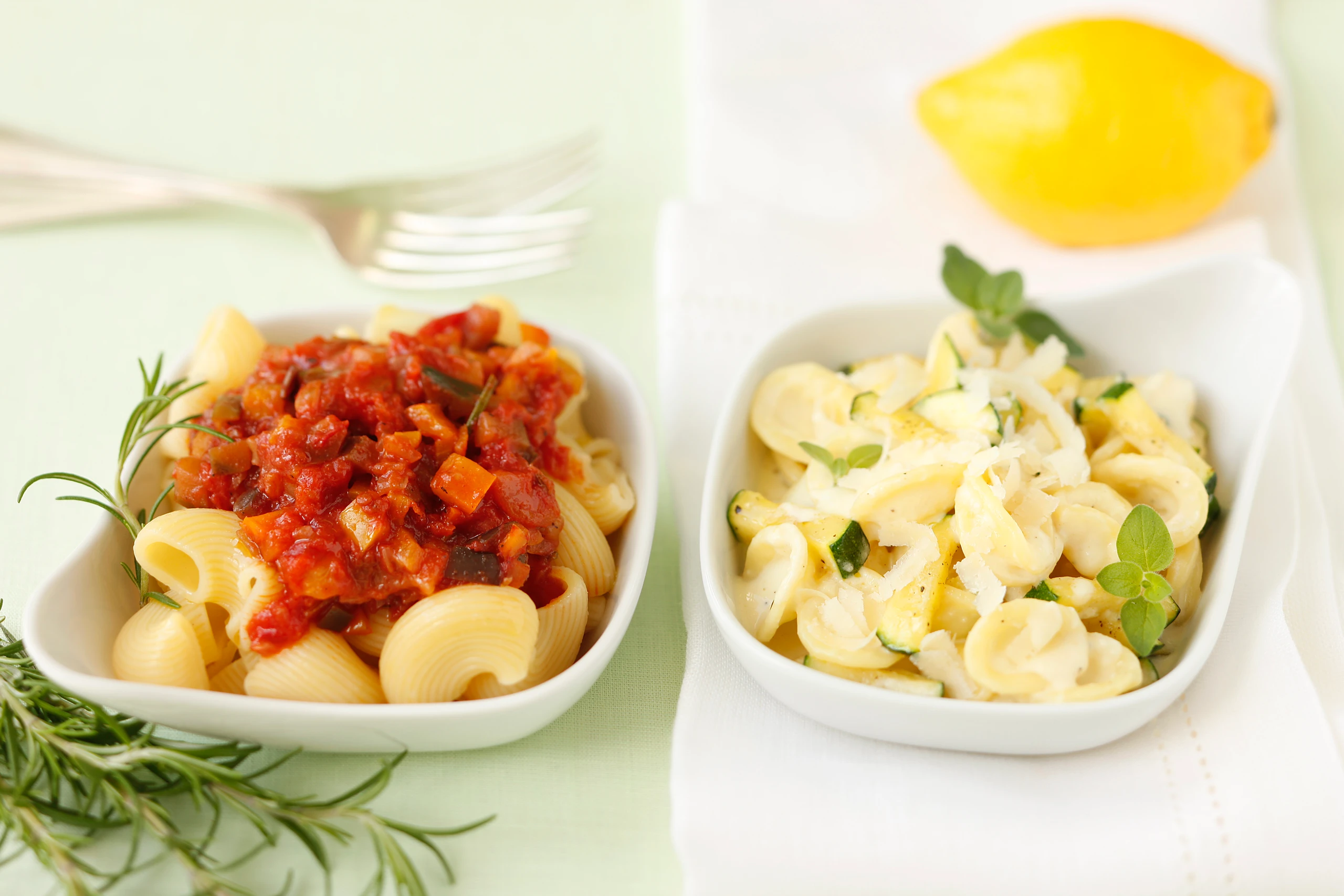 Orecchiette mit Zucchini und Oberssauce