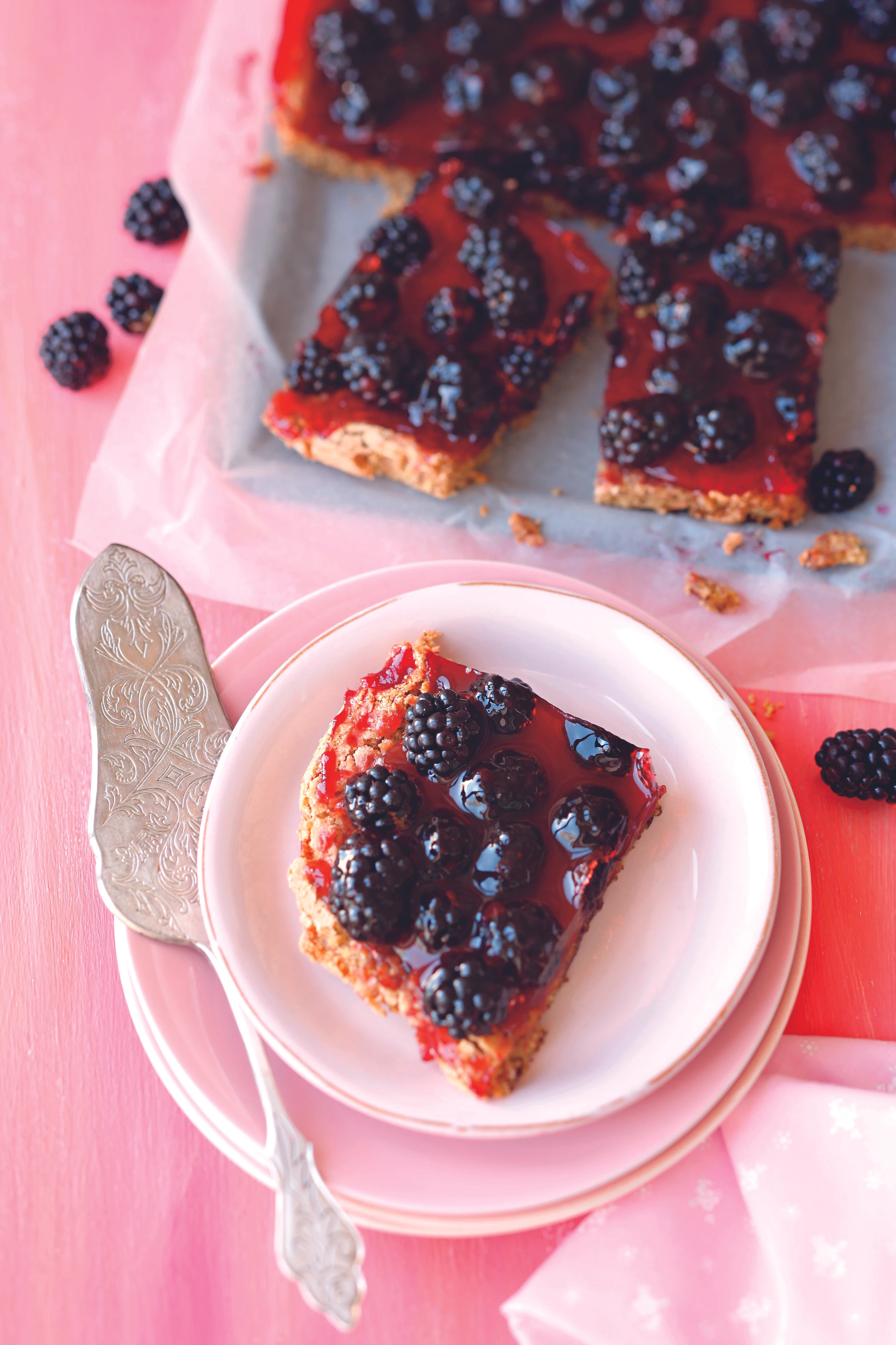 Brombeer-Mandelkuchen