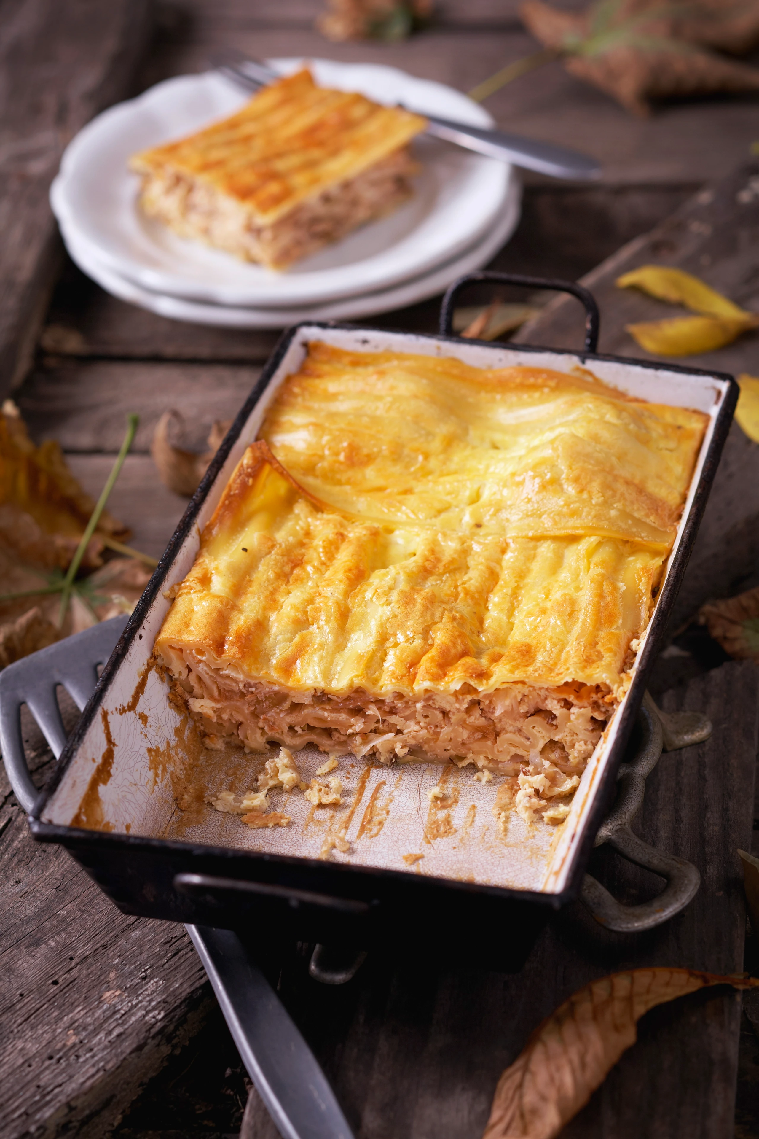Weißkraut-Lasagne mit Frischkäse