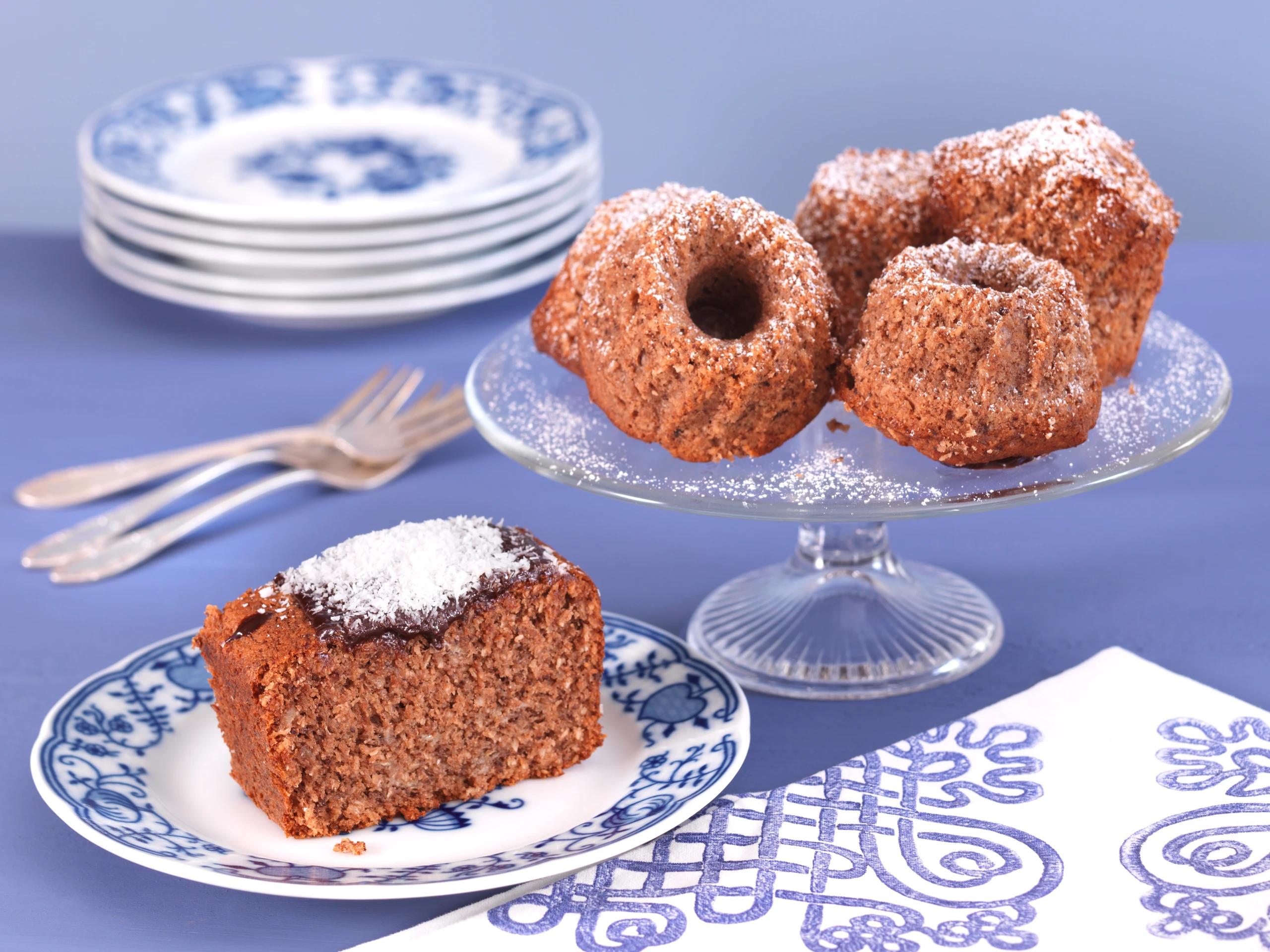 Schoko-Bananen-Kokoskuchen