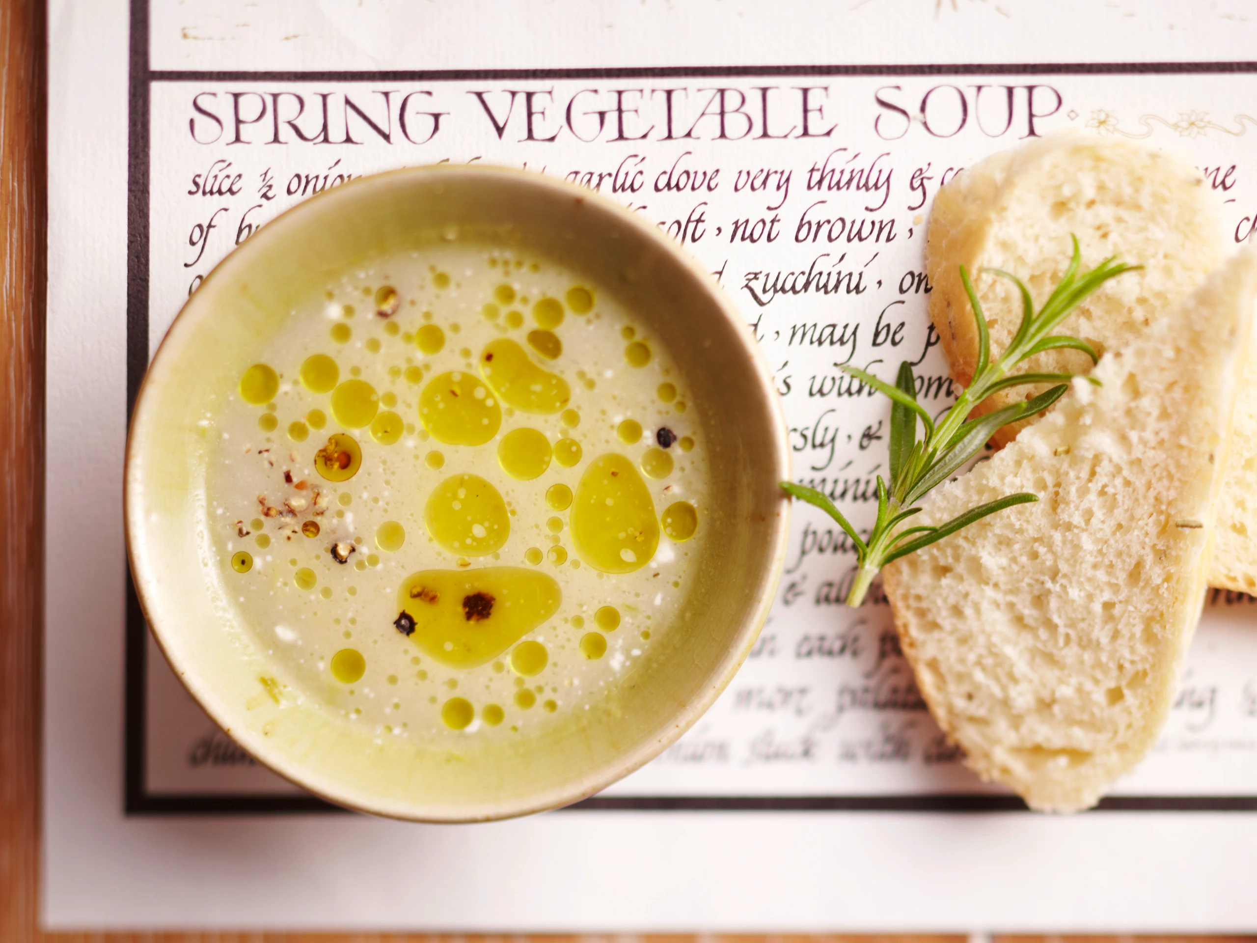 Lauchsuppe mit Rosmarin