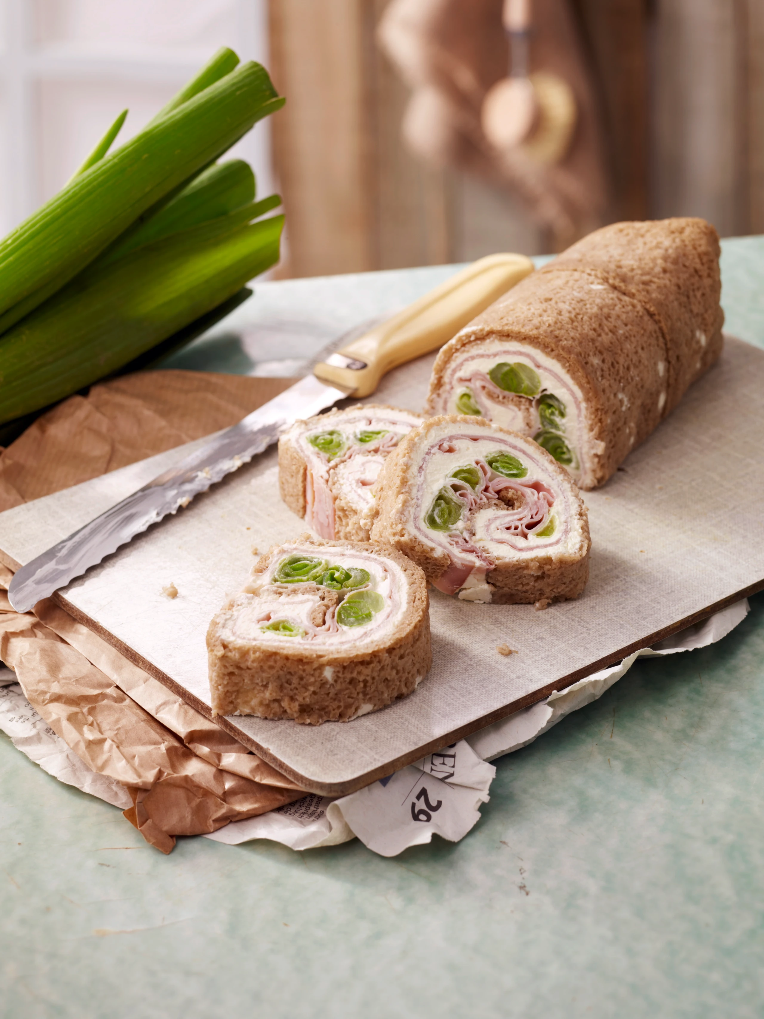 Brotröllchen mit Frischkäse