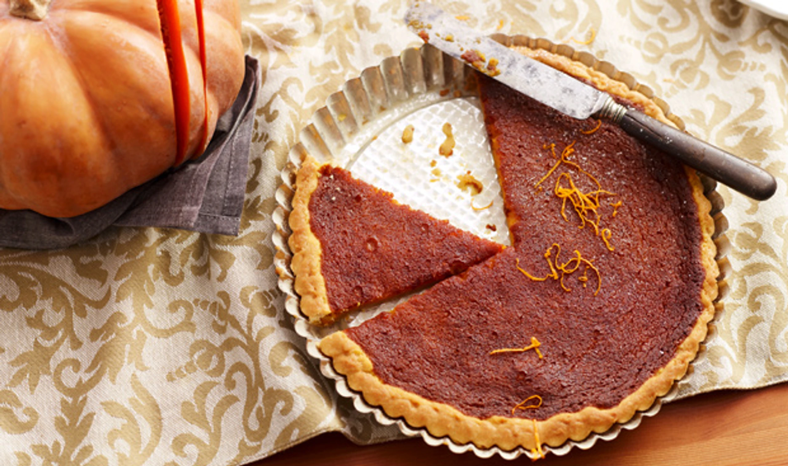 Süße Kürbiscremetarte