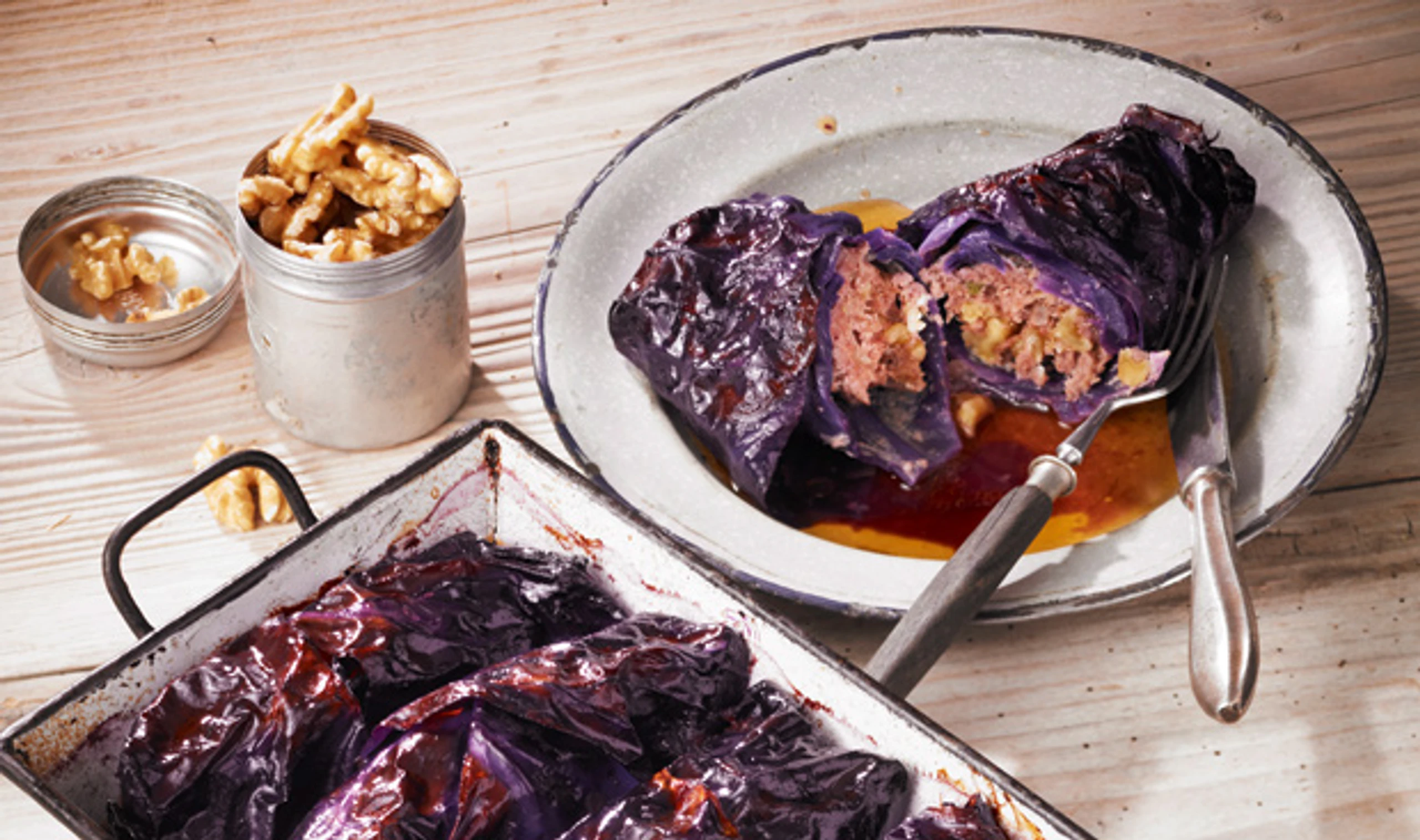 Rotkrautwickler mit Faschiertem