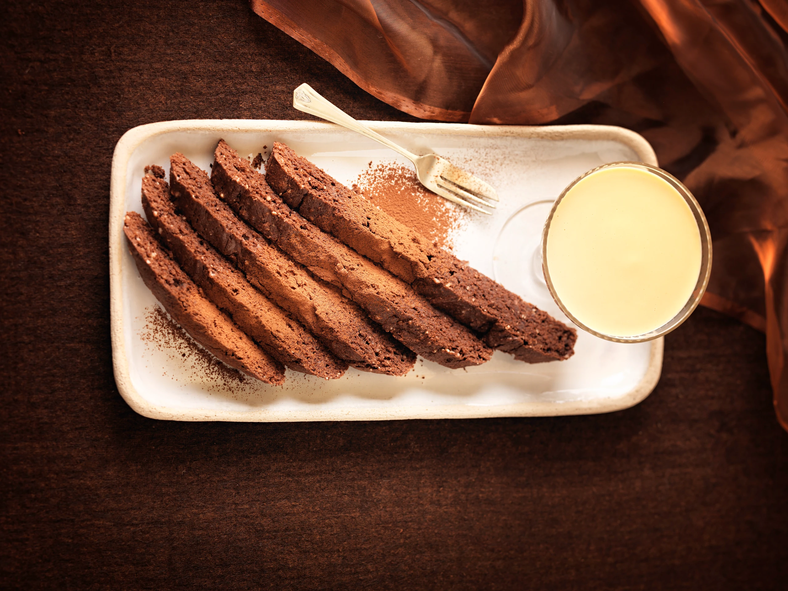 Schokoladekuchen mit Kaffeecreme