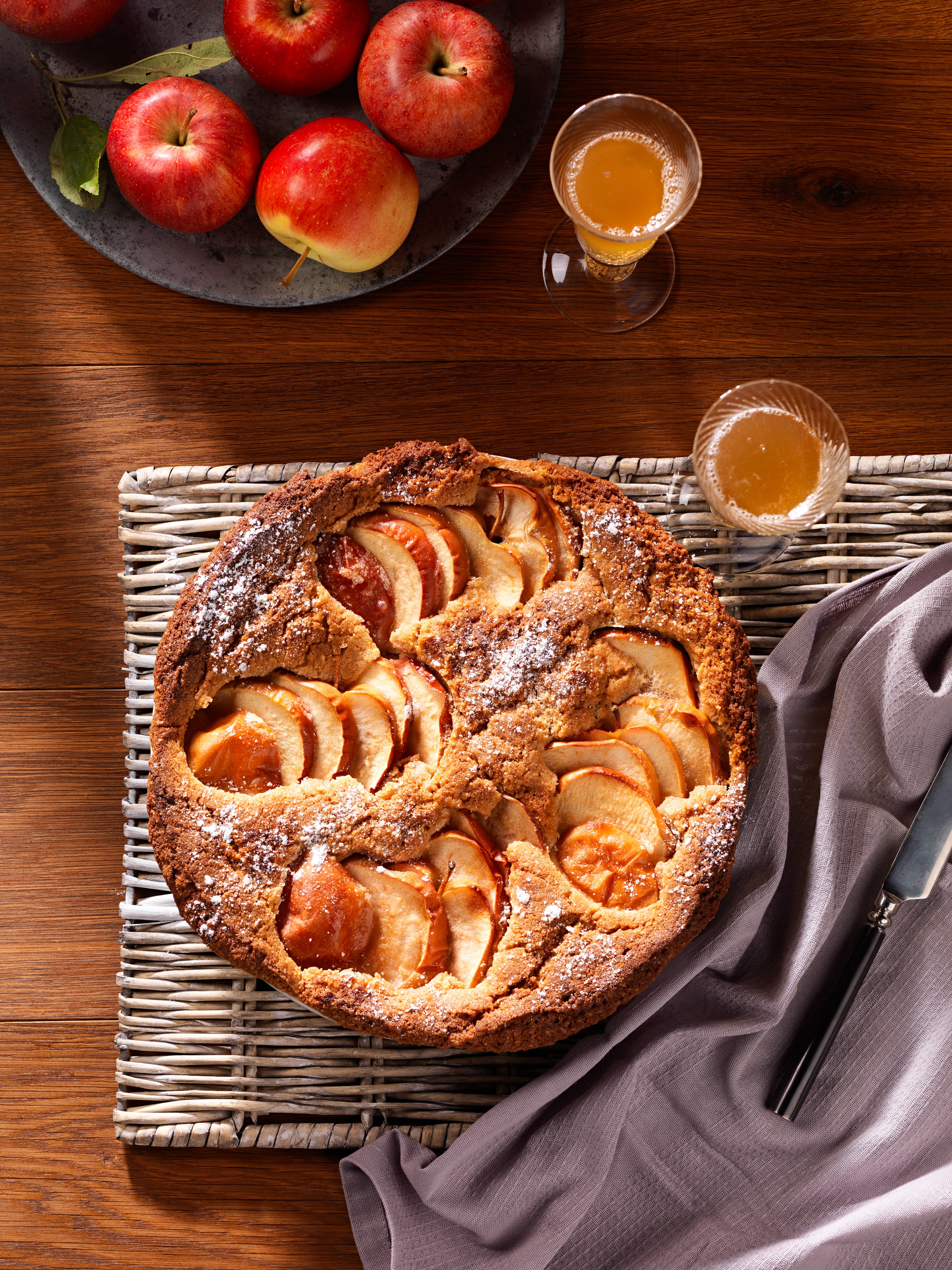 Rustikale Apfeltarte