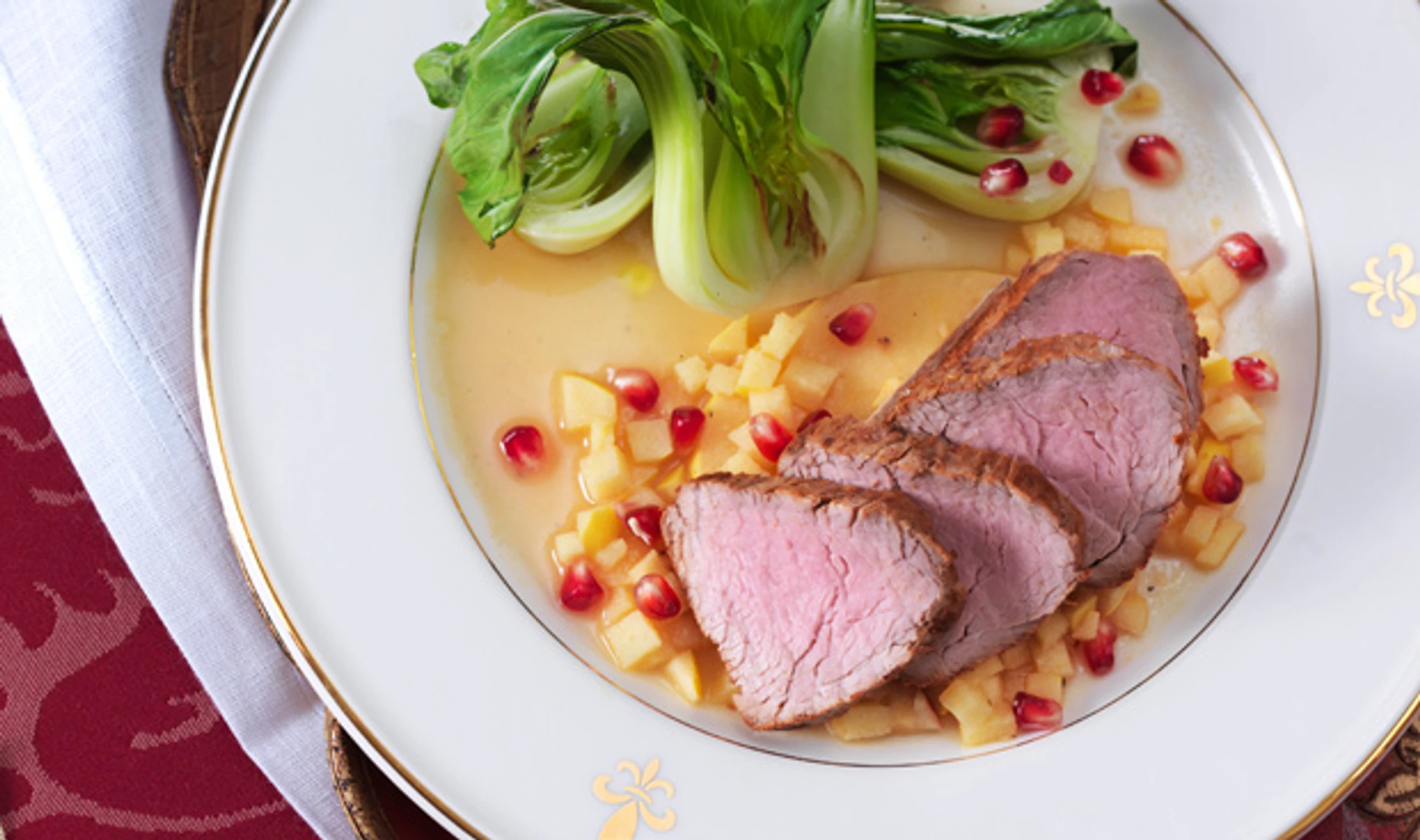 Kalbsfilet mit Quitten