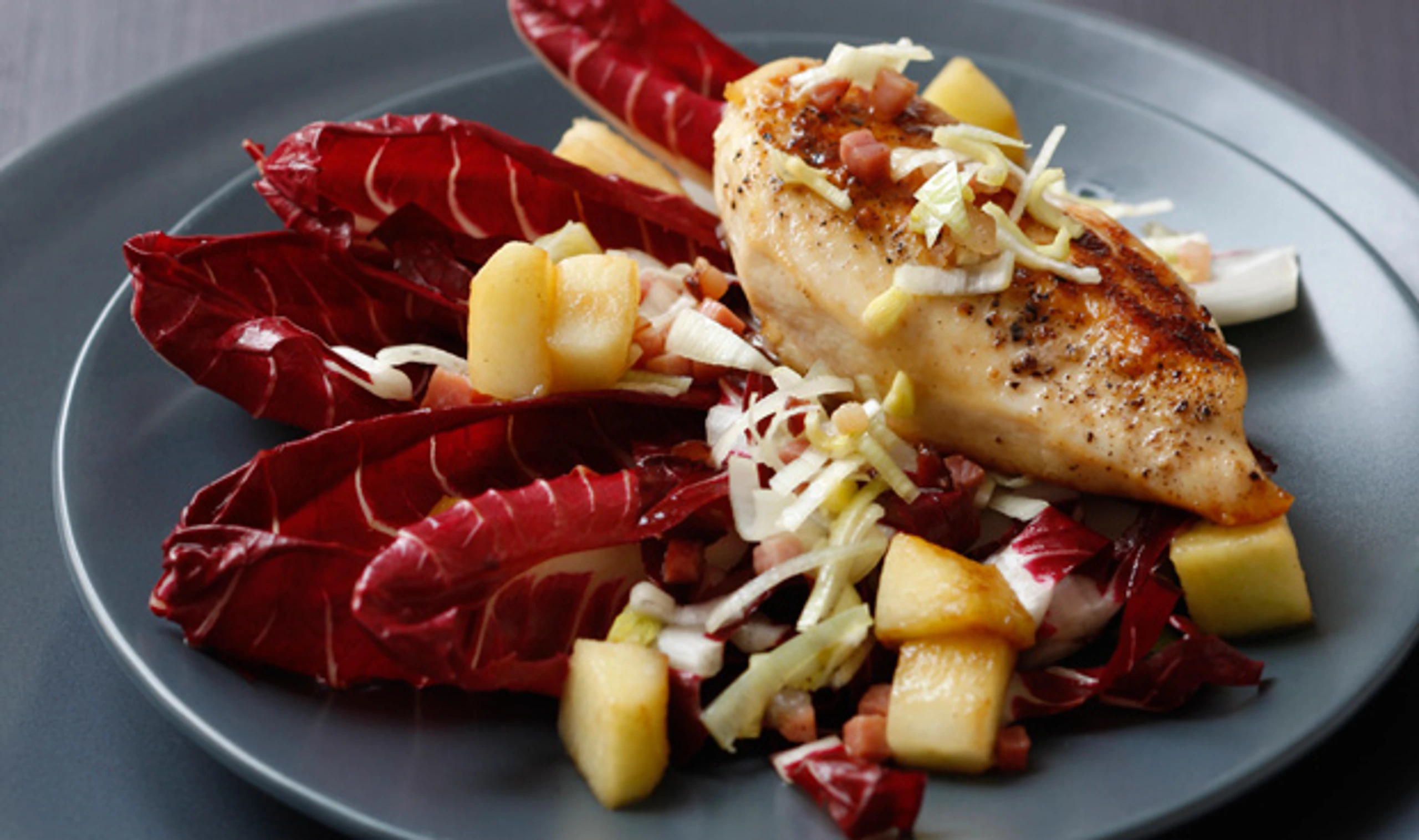 Radicchiosalat mit Hühnerbrust