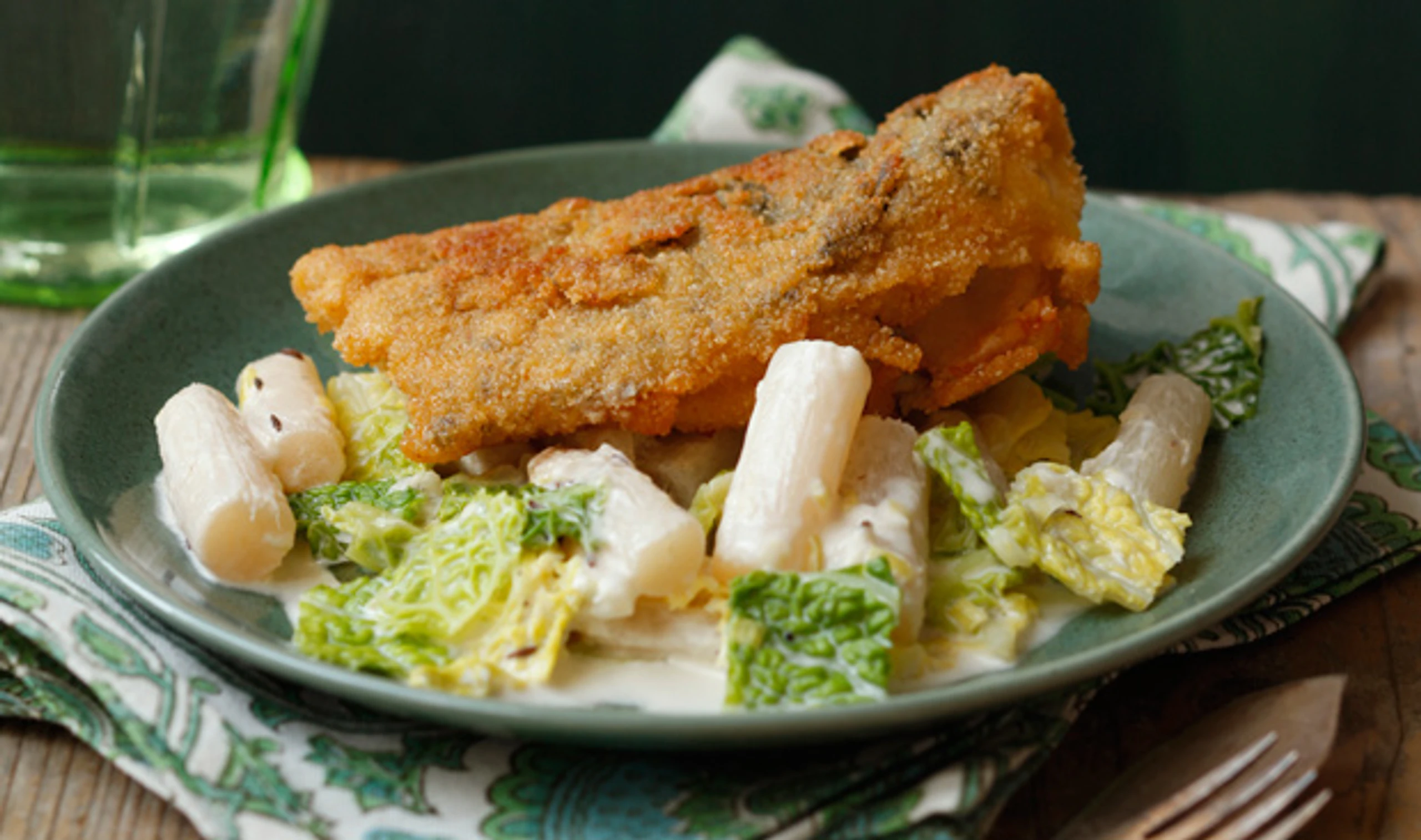 Karpfen mit Rahmgemüse