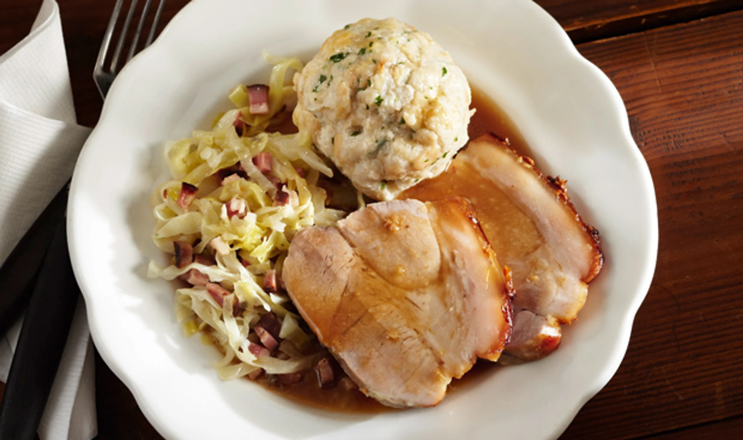 Schweinsbraten mit Biersaft