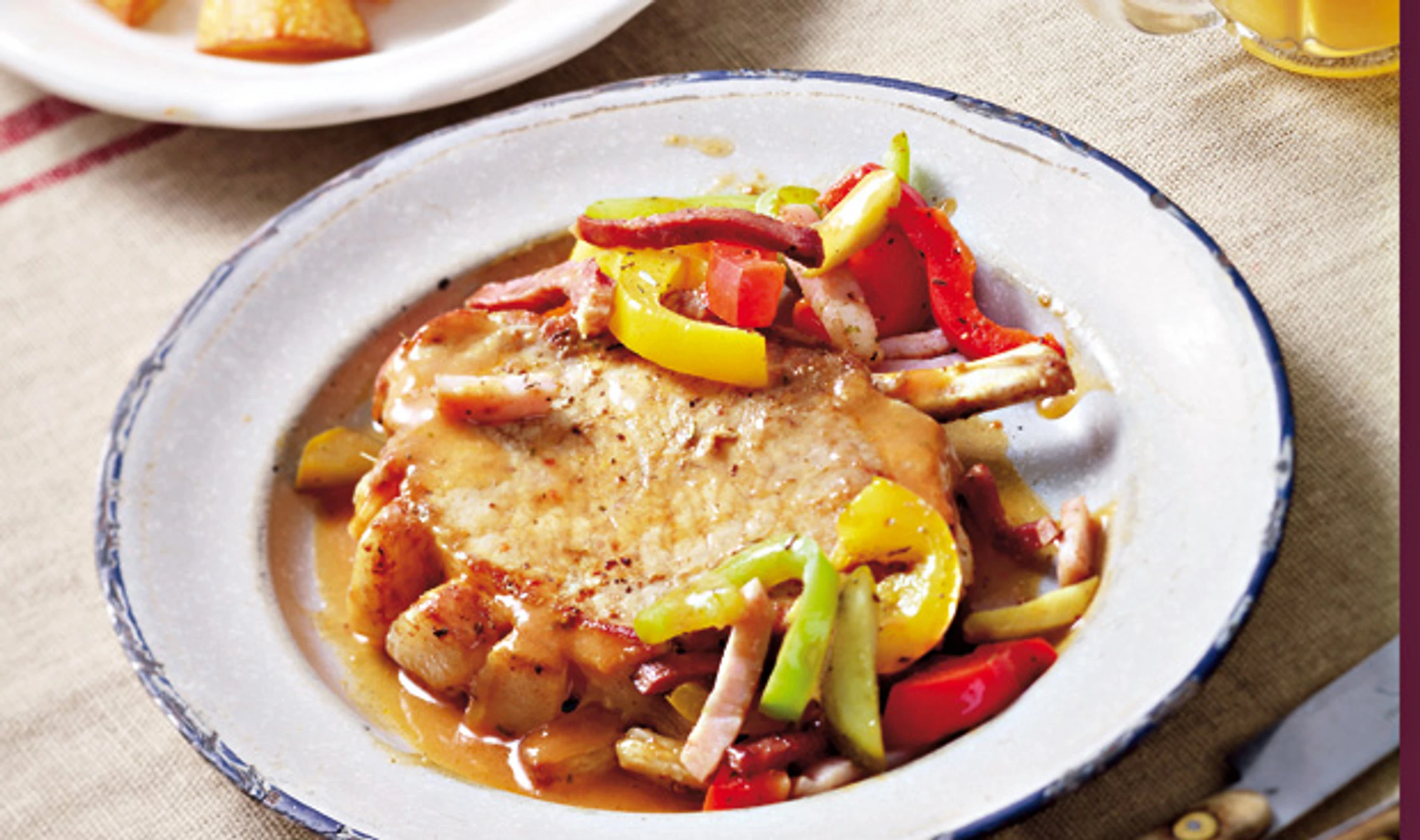 Gedünstetes Paprikakotelett