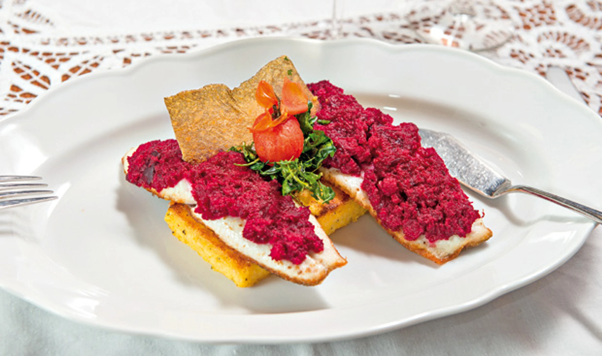 Fischfilet mit Krenhaube