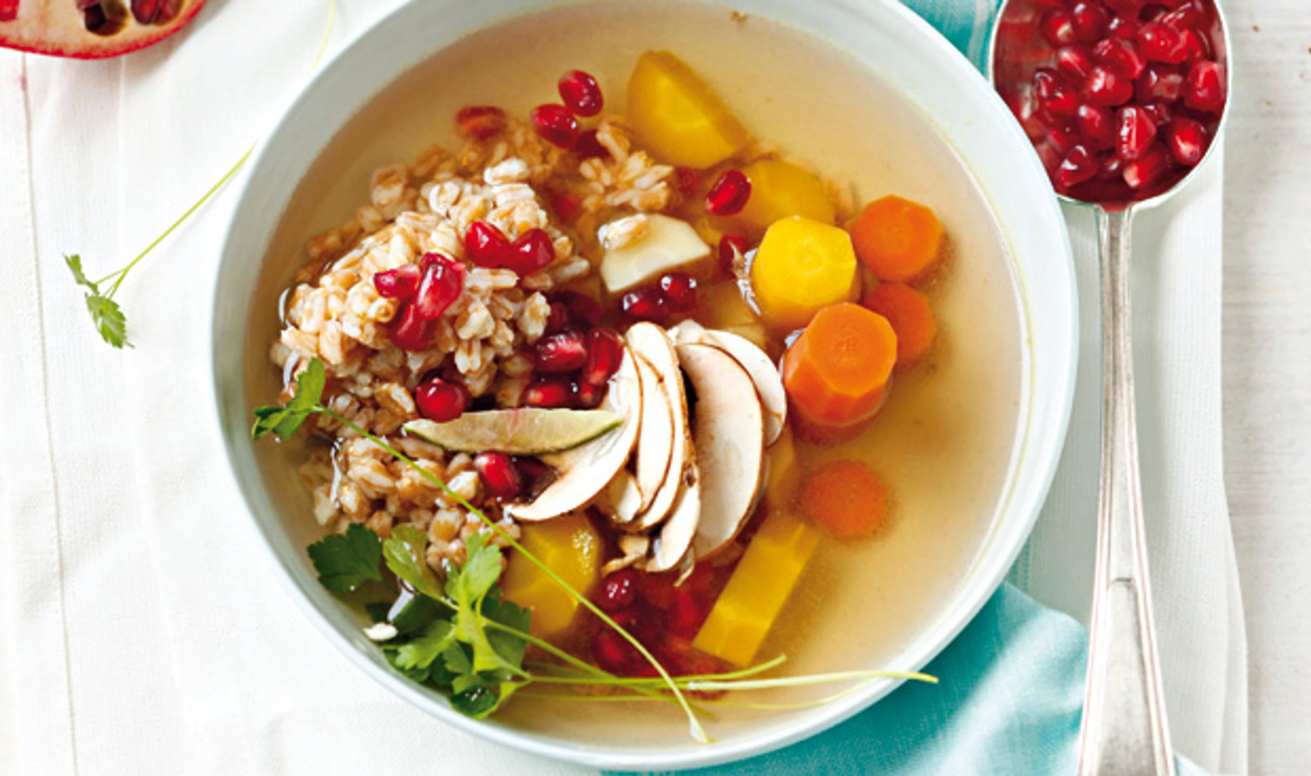 Gemüsesuppe mit Ingwer