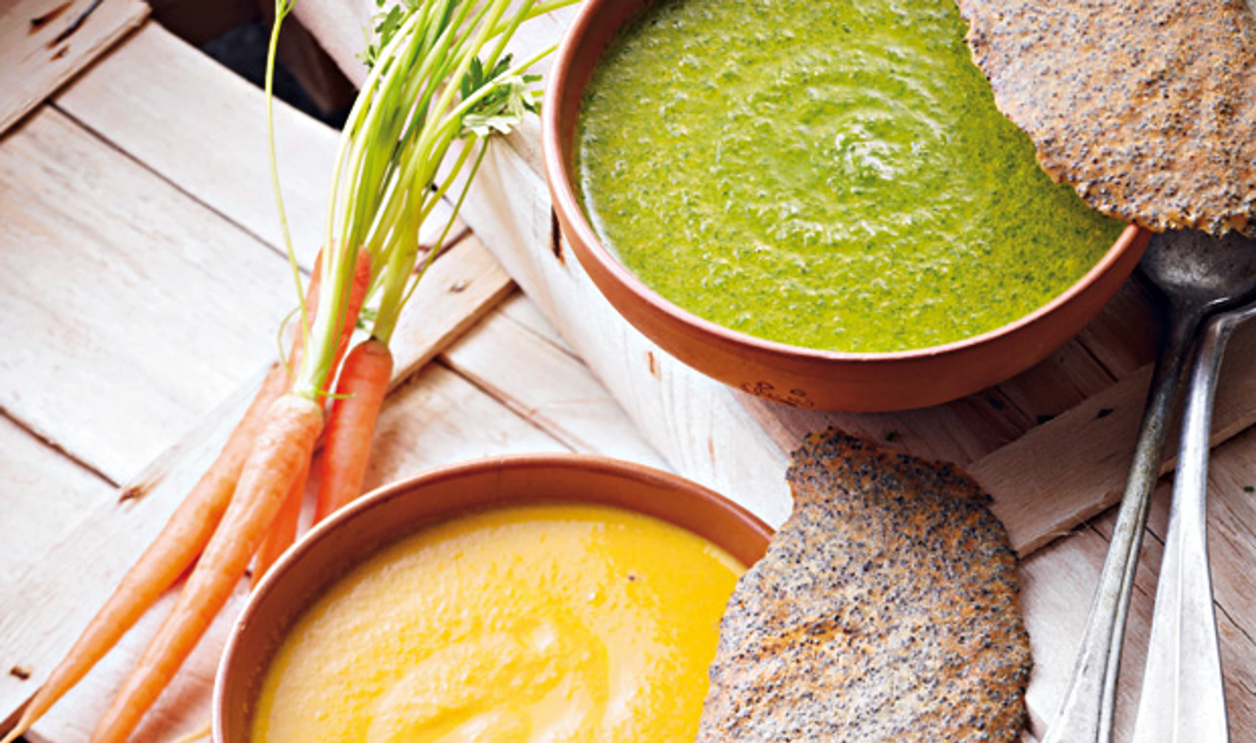 Zweierlei Karottensuppe