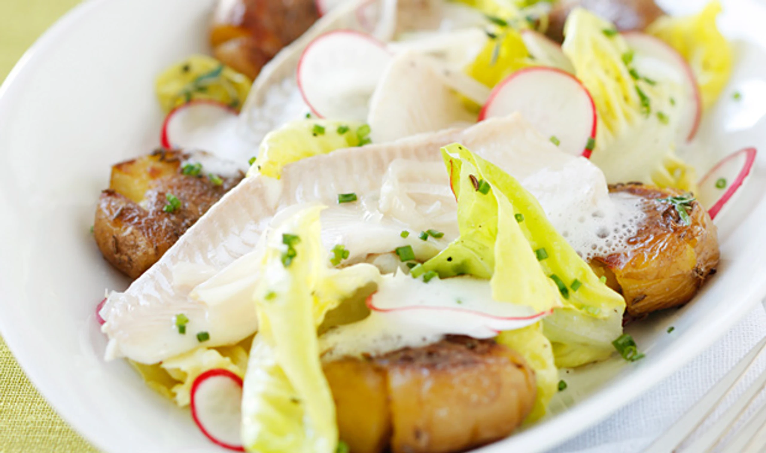 Gedämpfte Schollenfilets