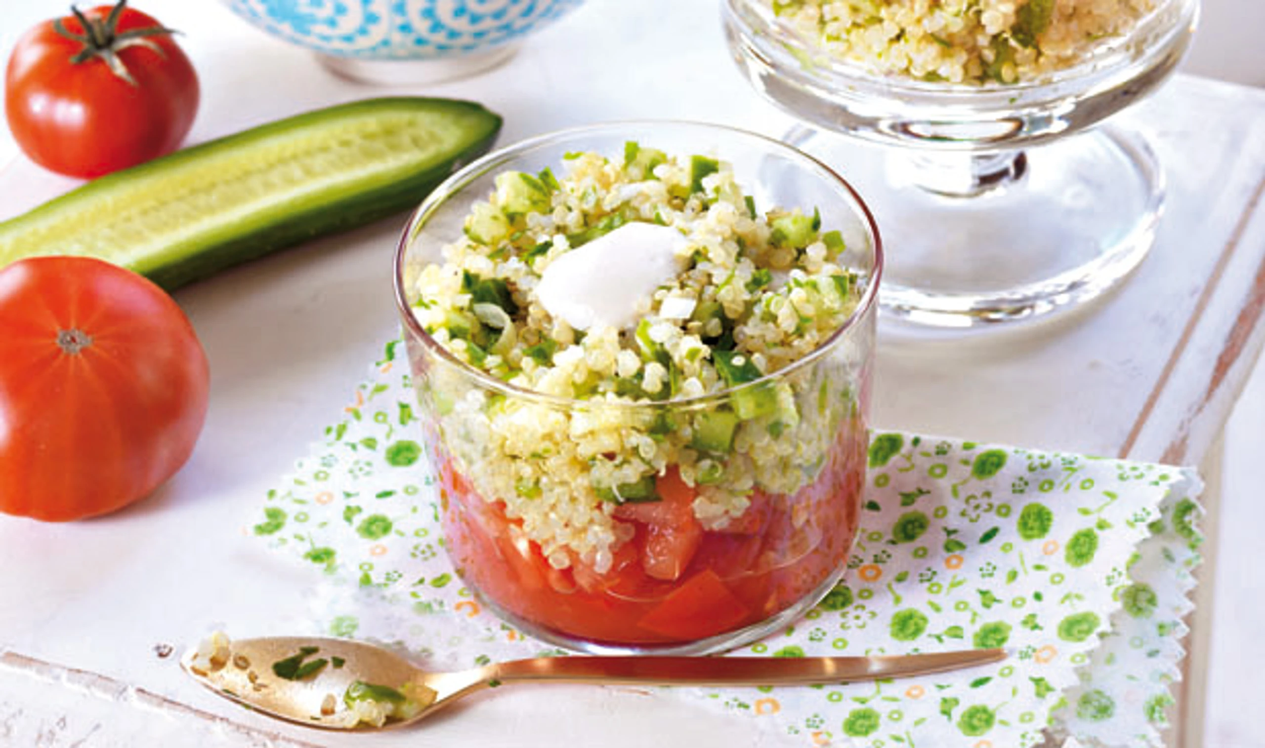 Quinoa-Gurken-Salat