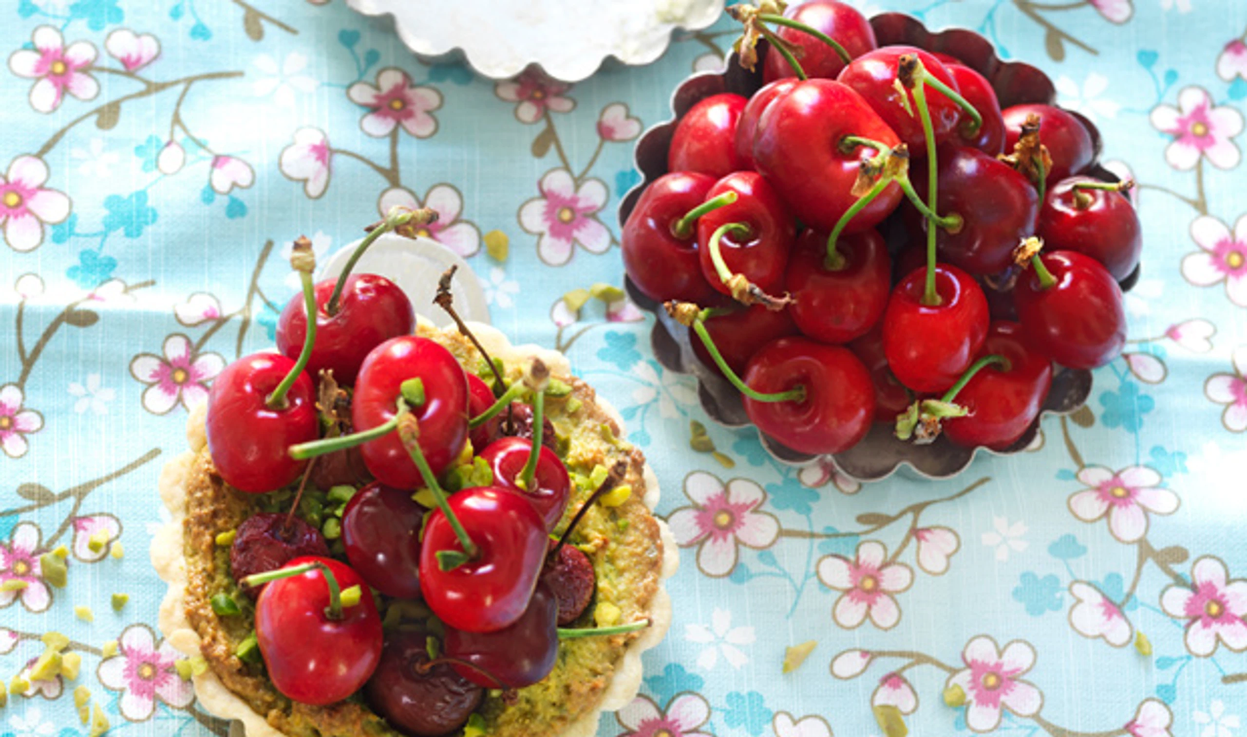 Tartelettes mit Kirschen