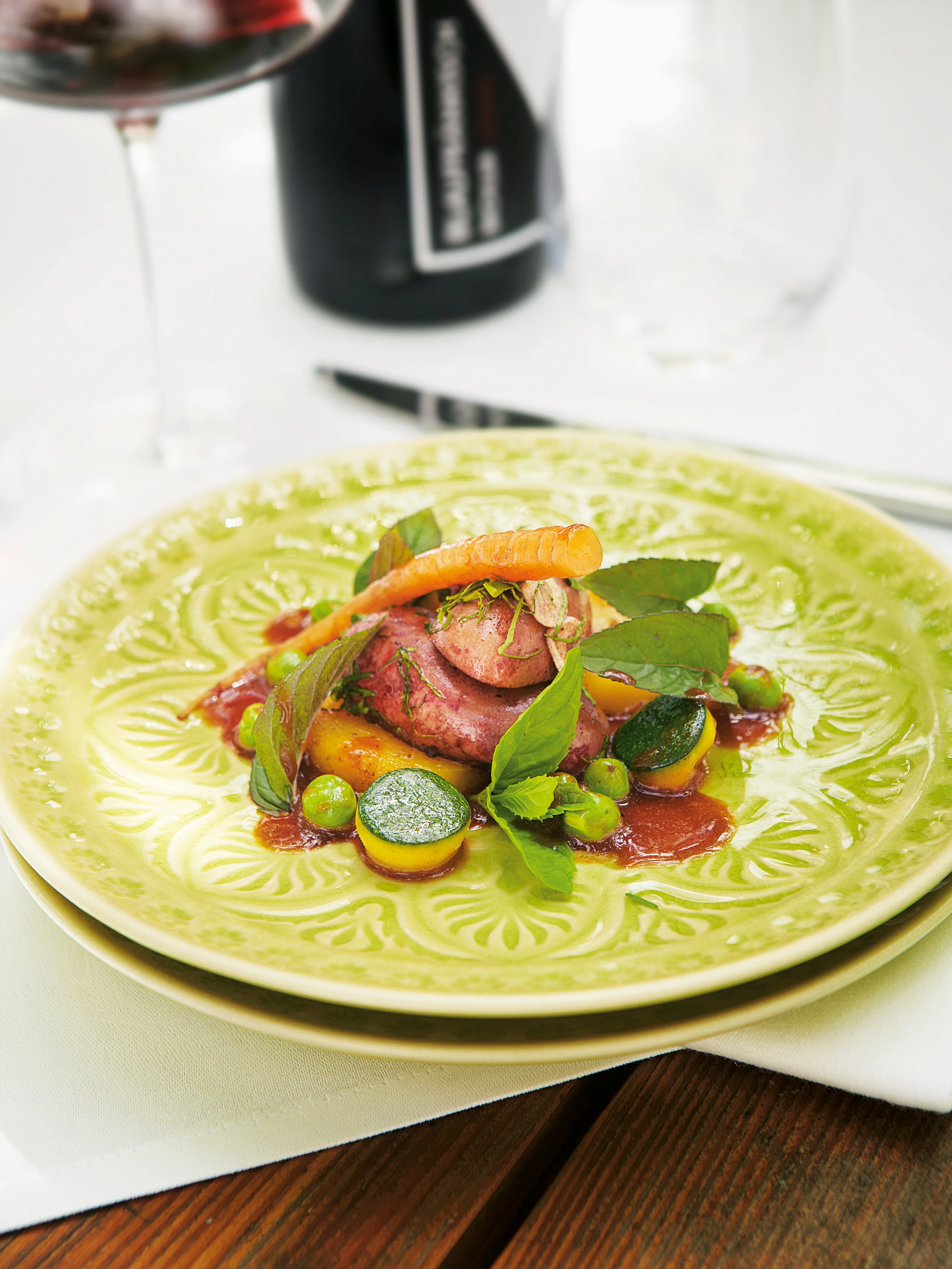 Geröstete Kalbsnieren mit Gemüse