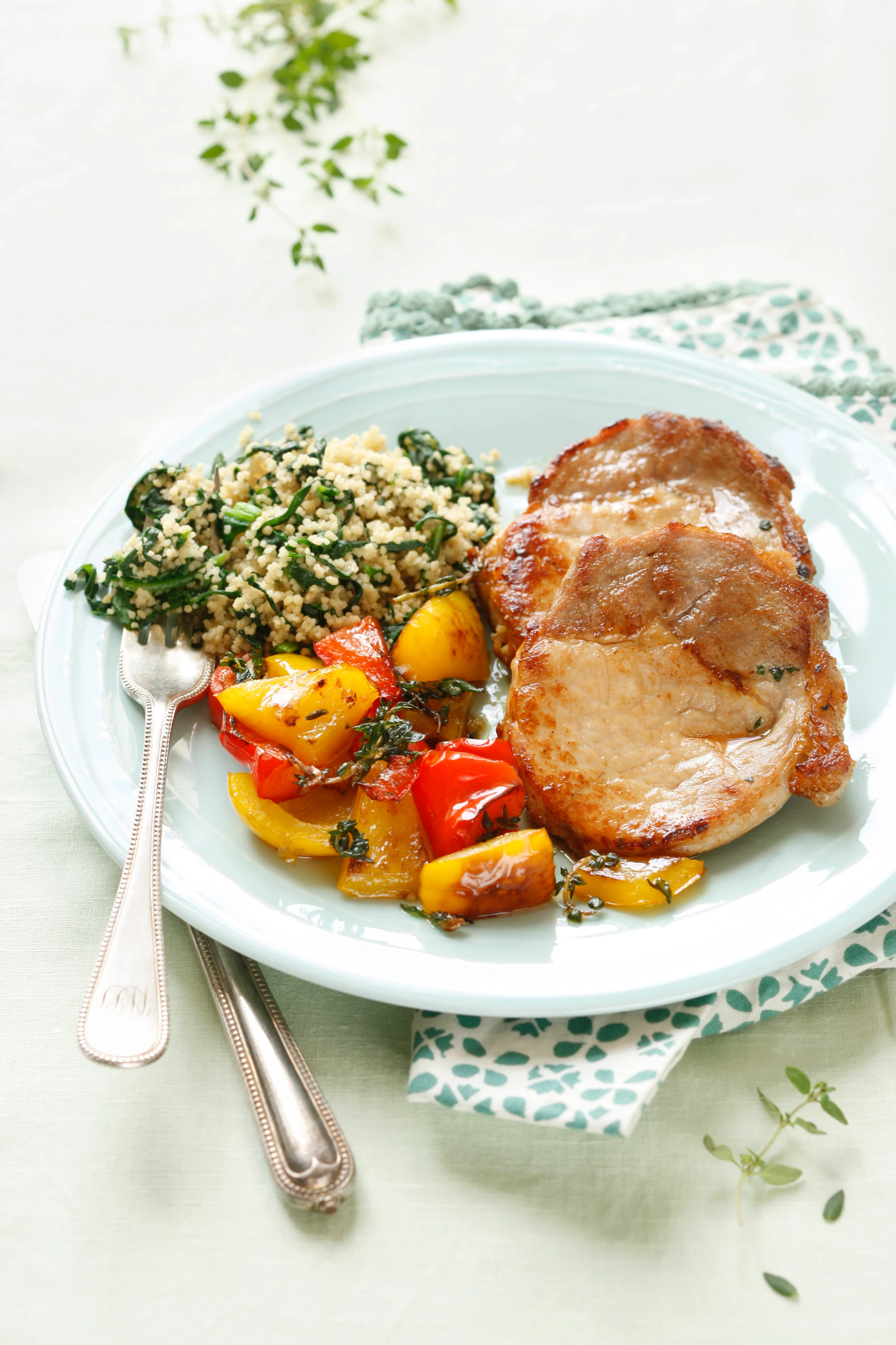 Schweinssteak mit Paprika