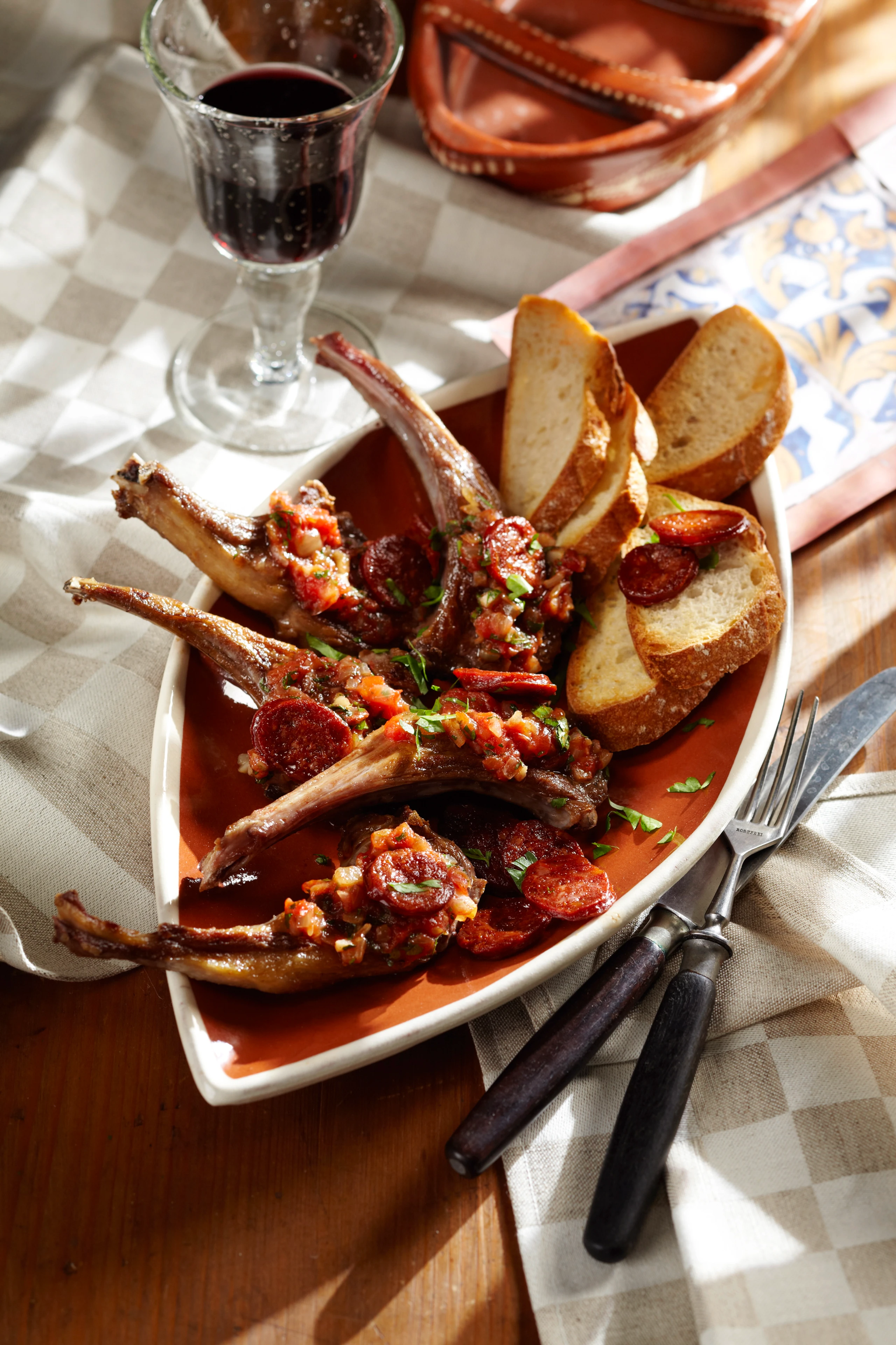 Costeletas de borrego: Portugiesische Lammkoteletts