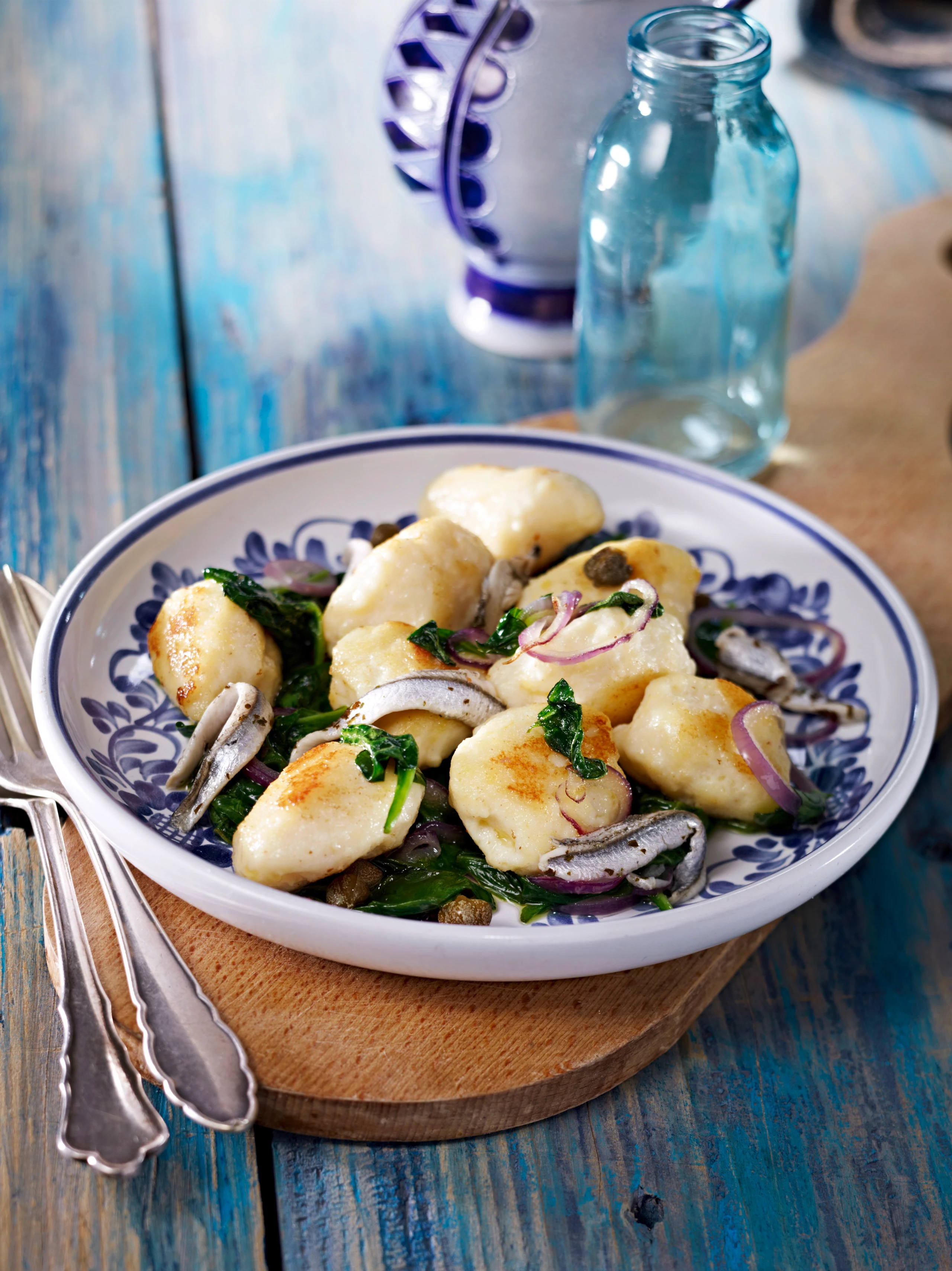 Ricottagnocchi mit Spinat