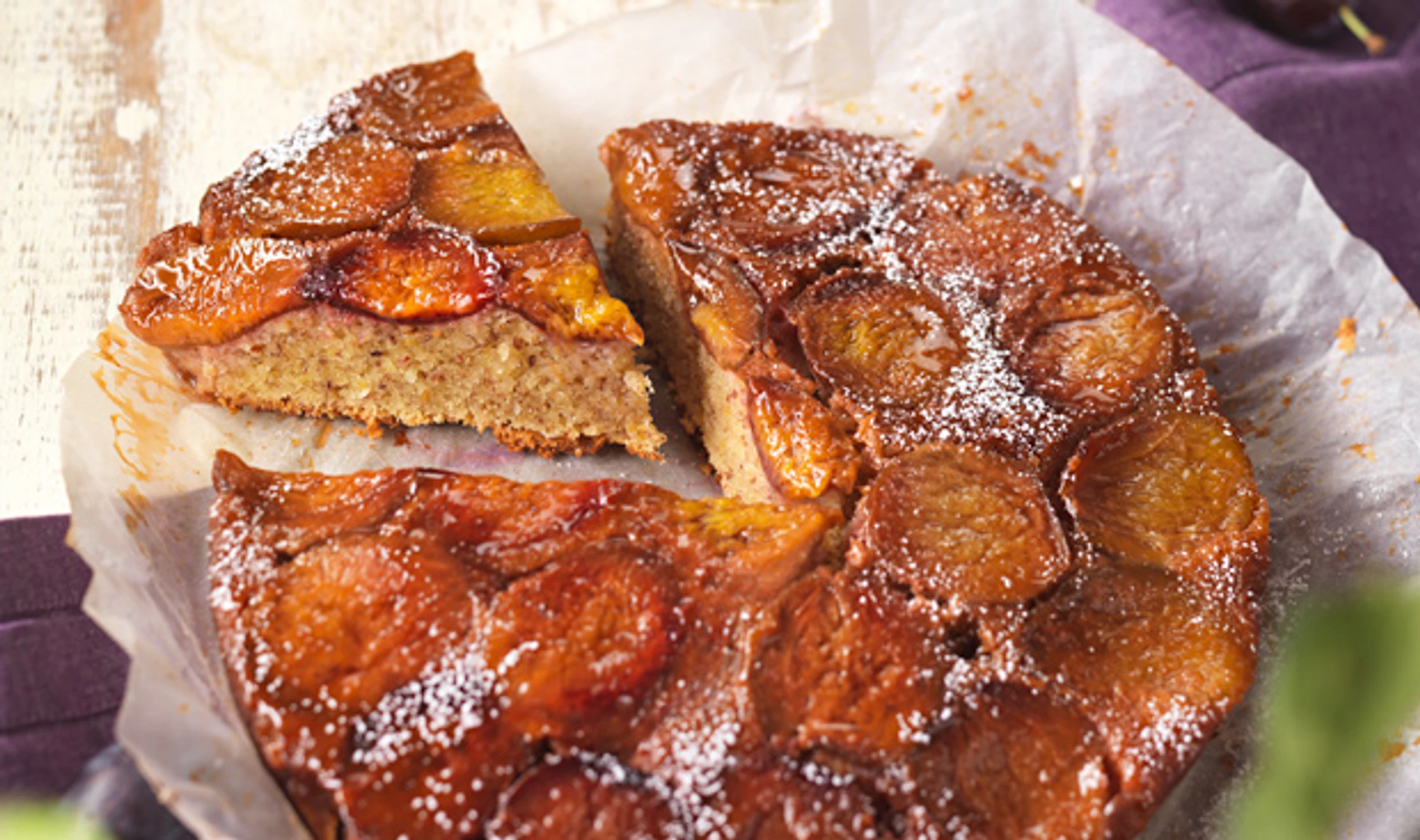 Verkehrter Zwetschkenkuchen