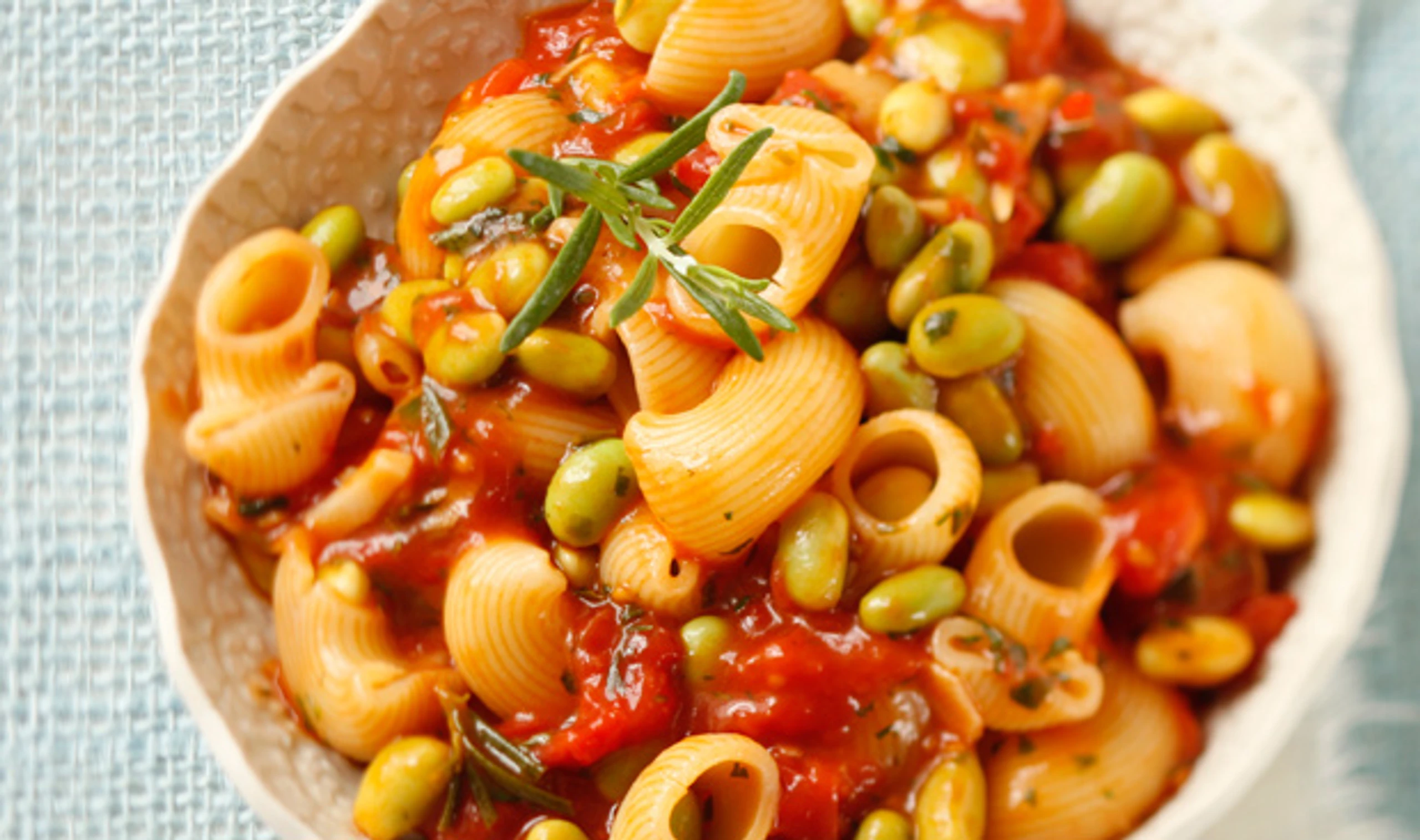 Pasta mit Chili & Sojabohnen