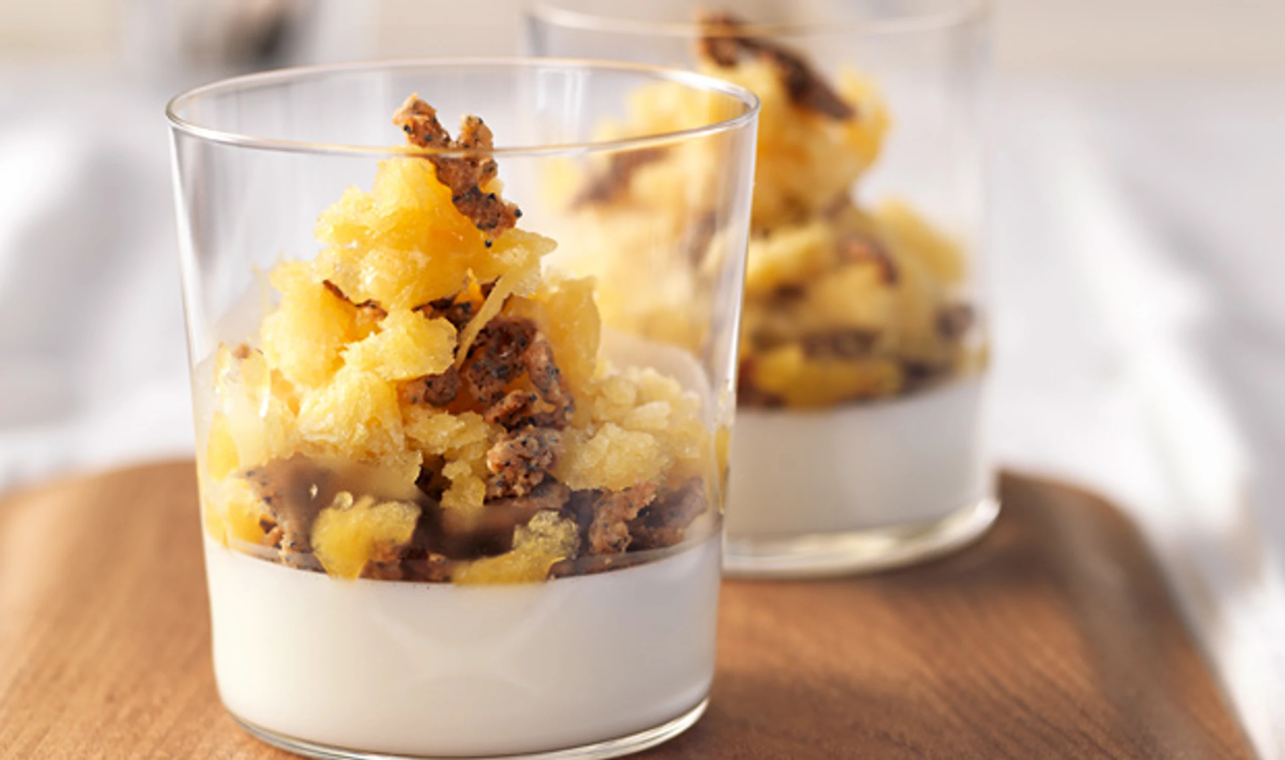 Marillen-Granité mit Crumble