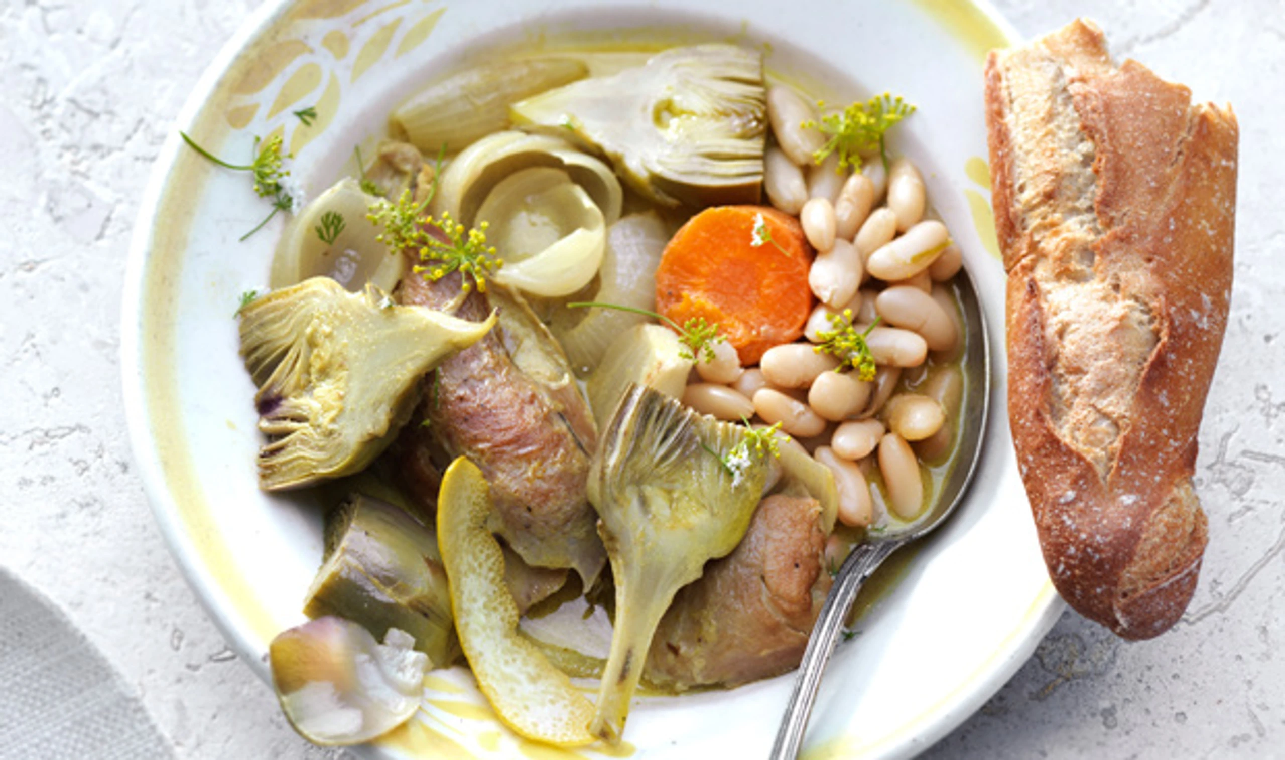 Kaninchenragout mit Artischocken