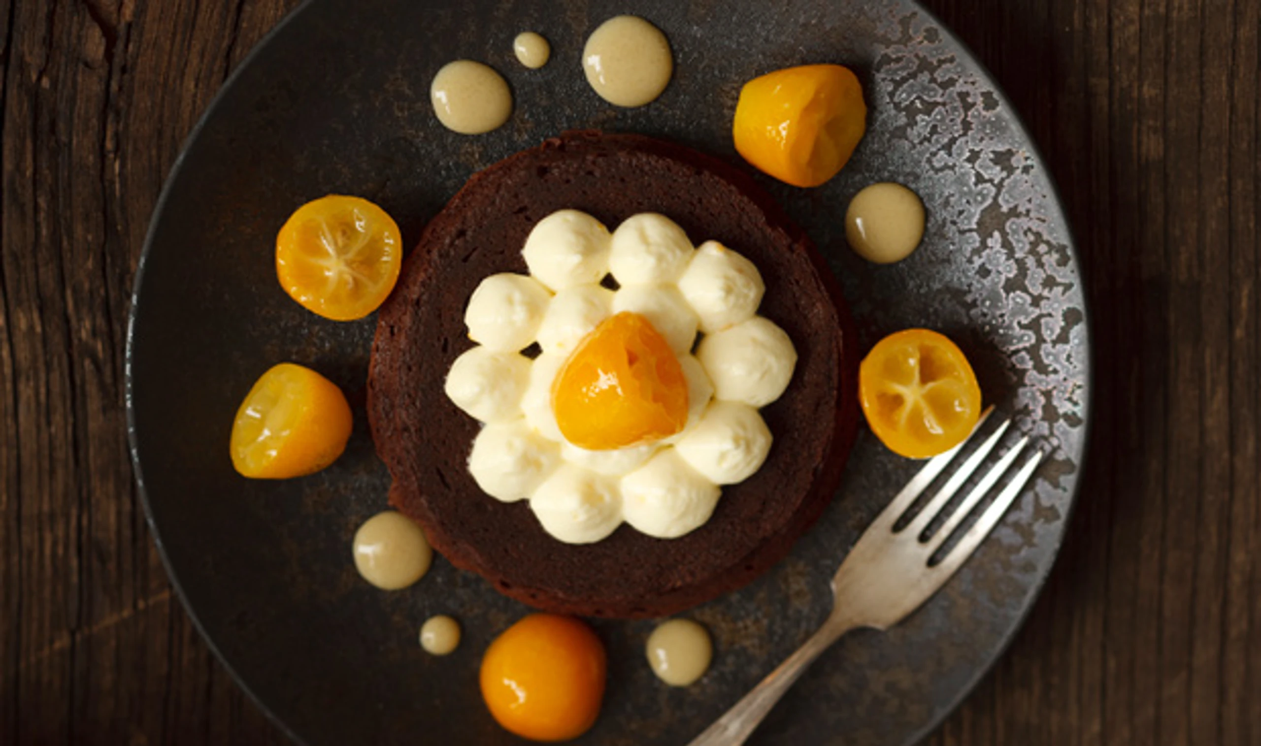 Schokofondant mit Kumquats
