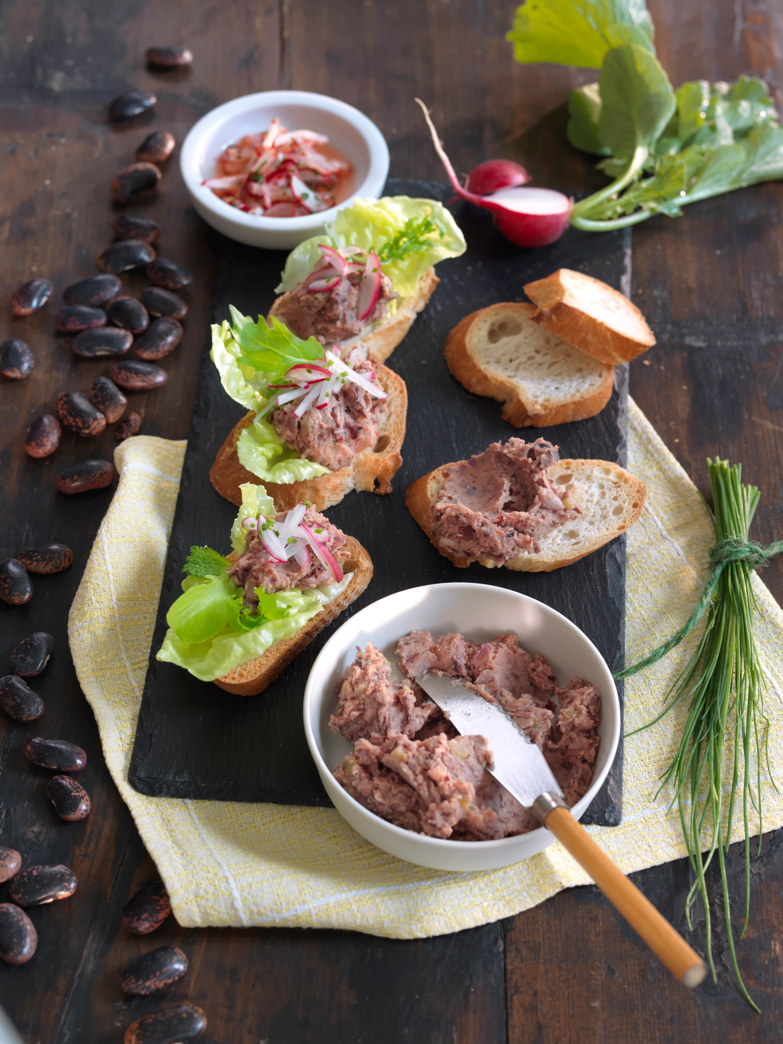 Käferbohnen-Crostini