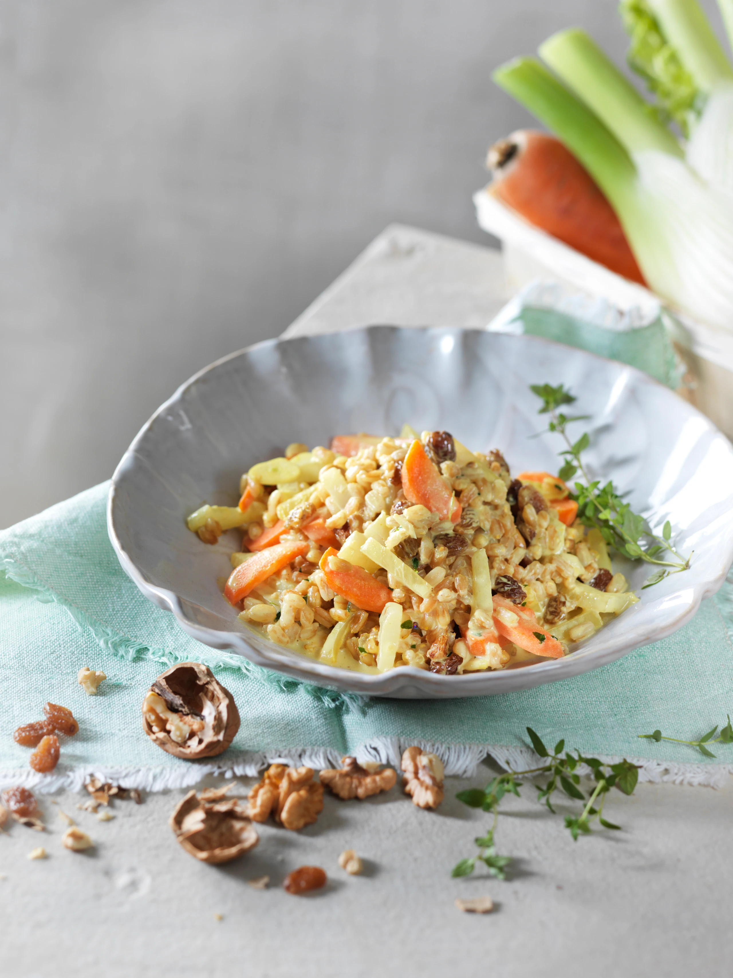 Veganes Einkorn-Gemüse-Curry